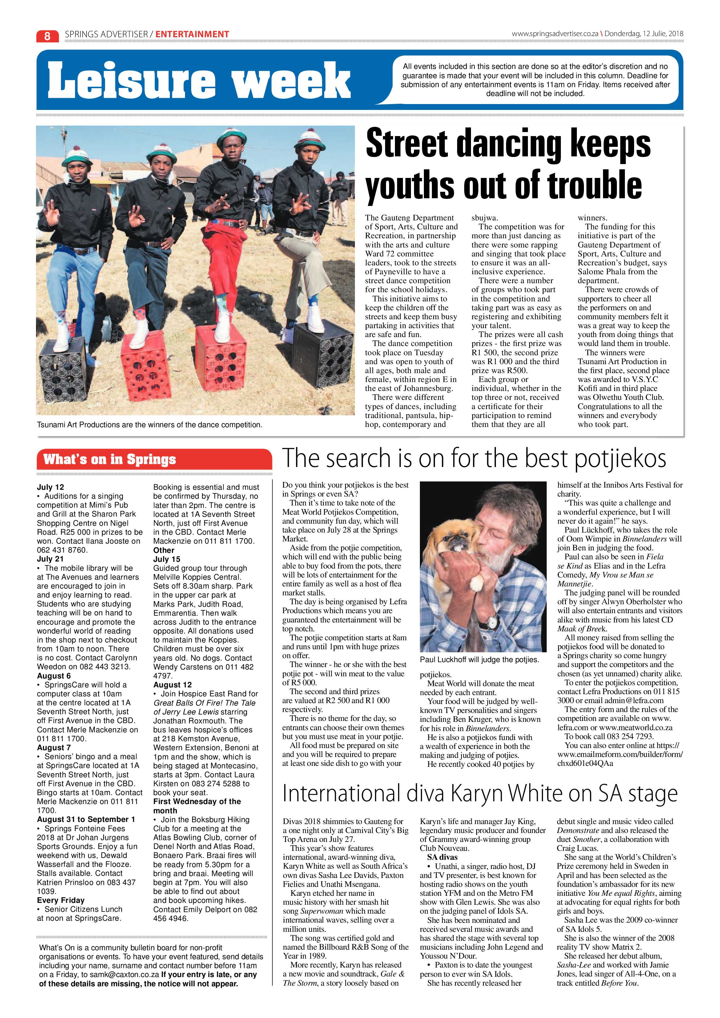 Springs Advertiser 12 July 2018 page 8