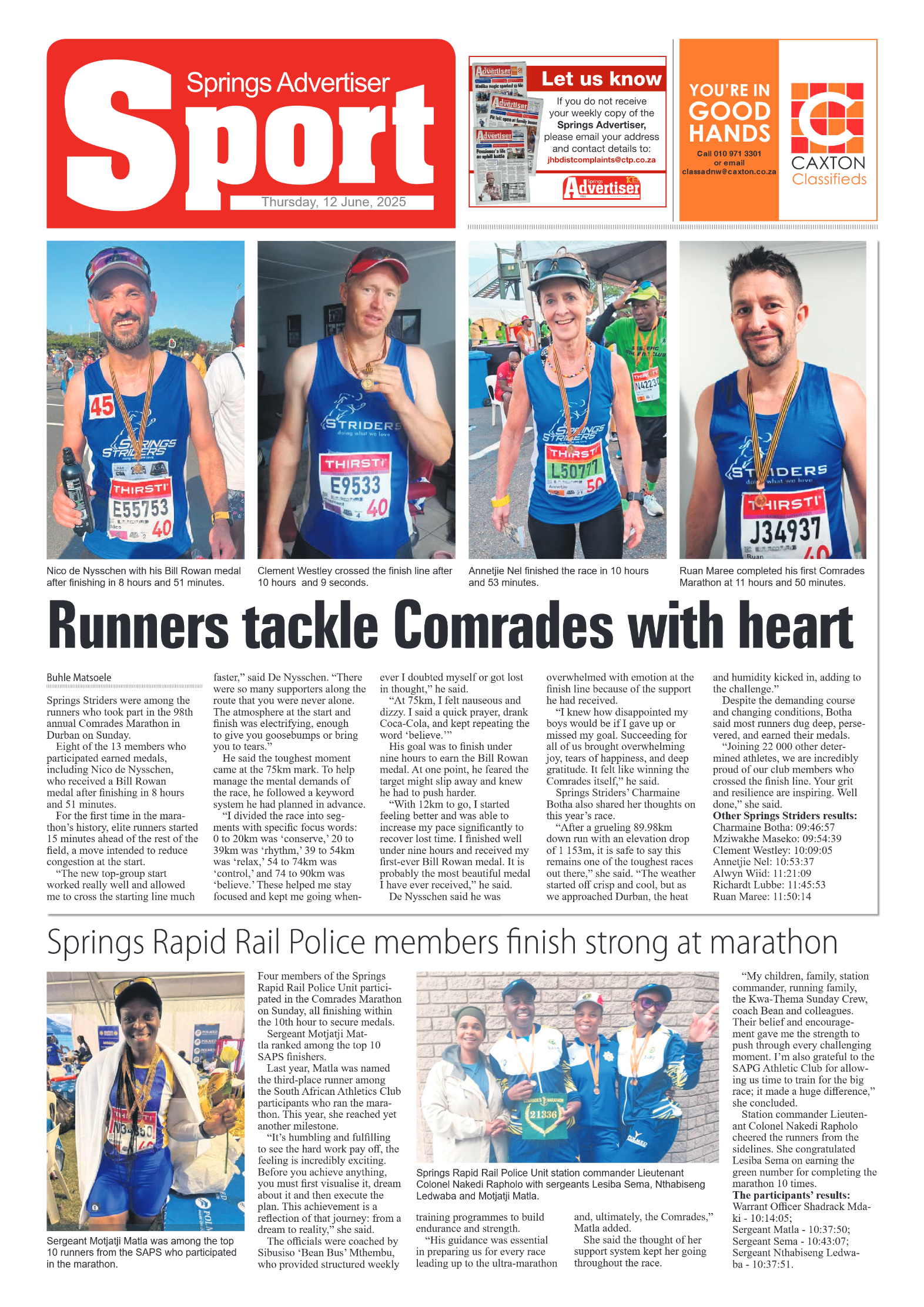 Springs Advertiser 12 June 2025 page 10