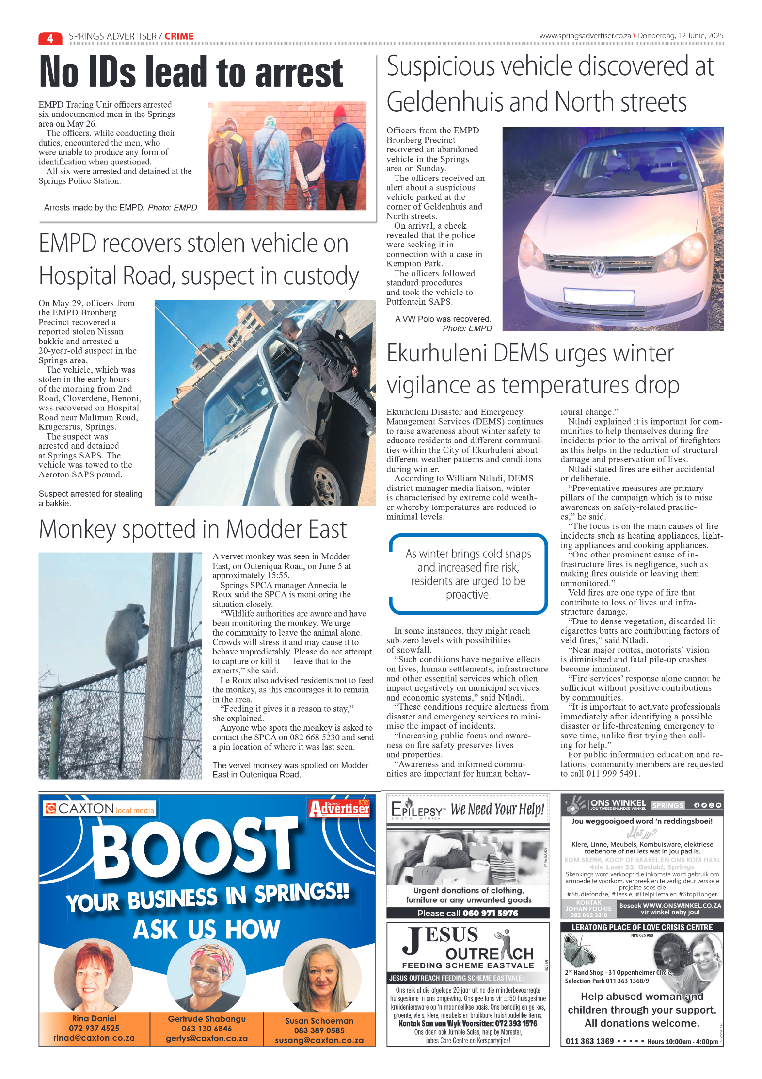 Springs Advertiser 12 June 2025 page 6