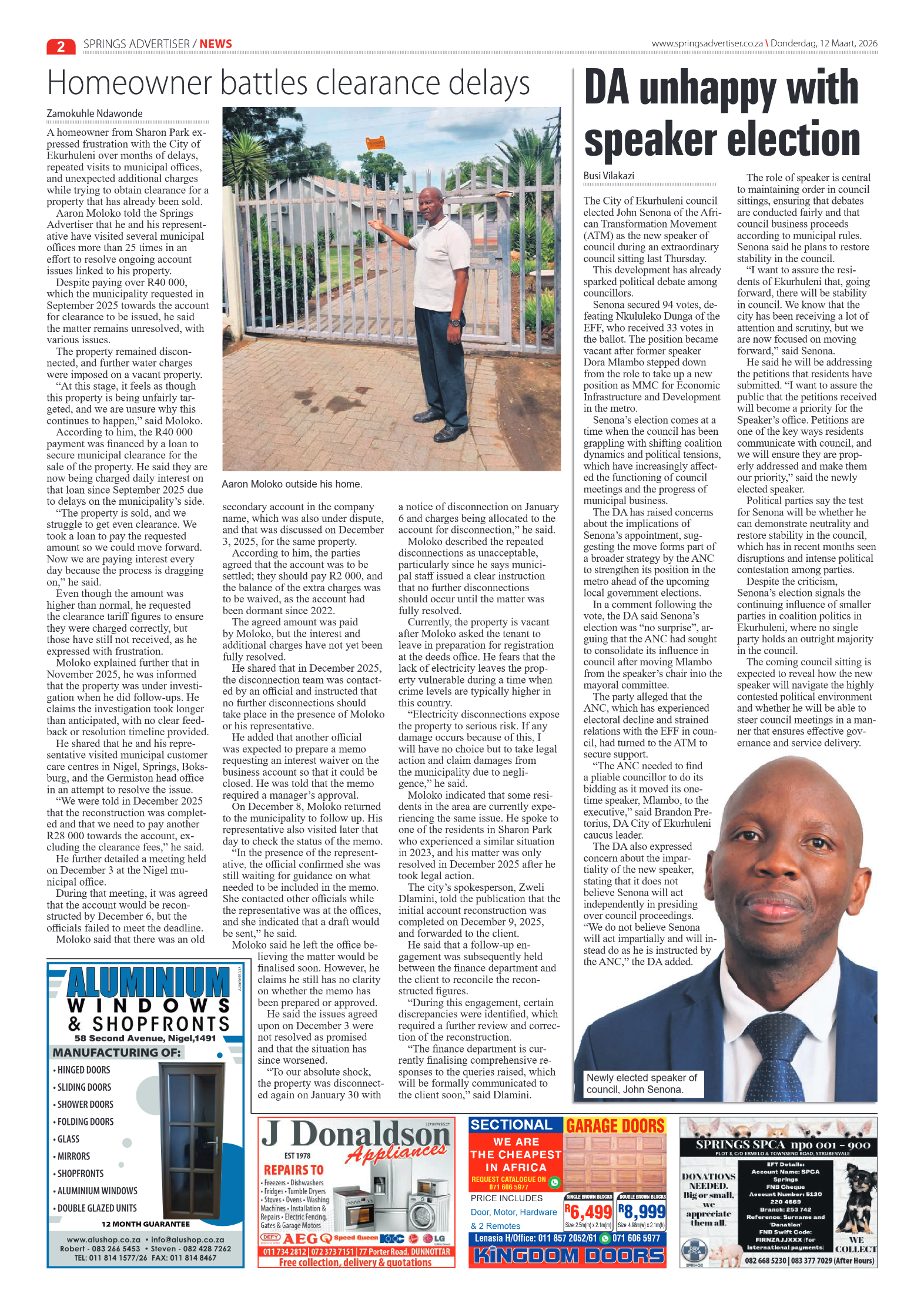 Springs Advertiser 12 March 2026 page 4