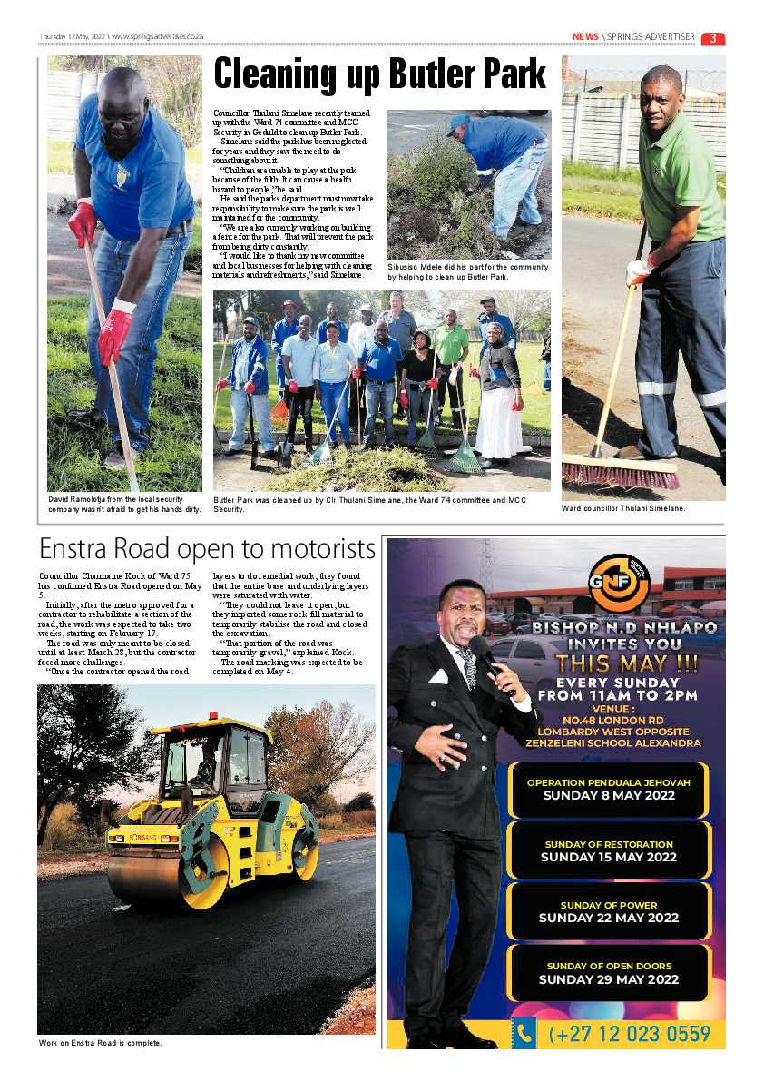 Springs Advertiser 12 May 2022 page 3