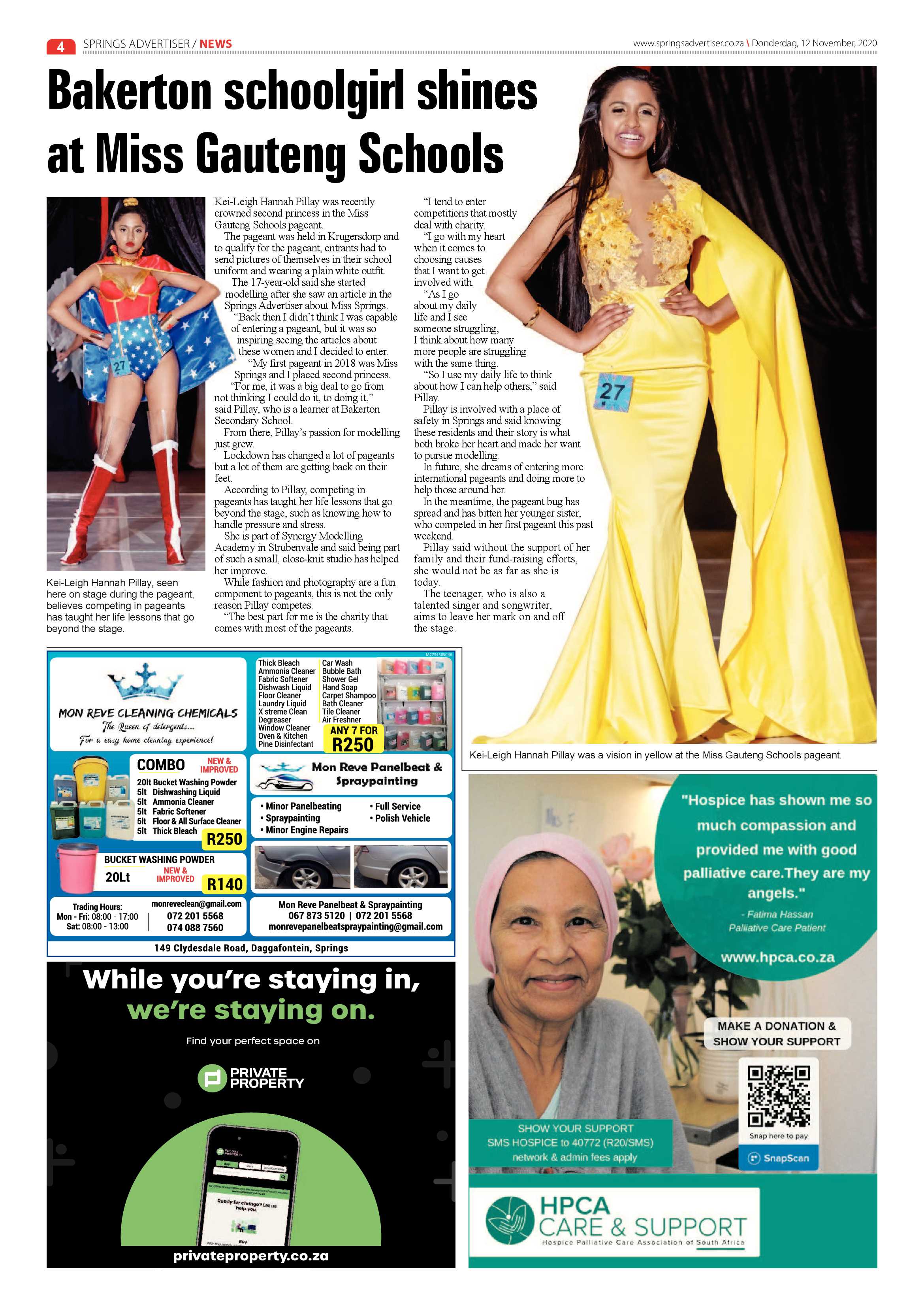 Springs Advertiser 12 November  2020 page 4