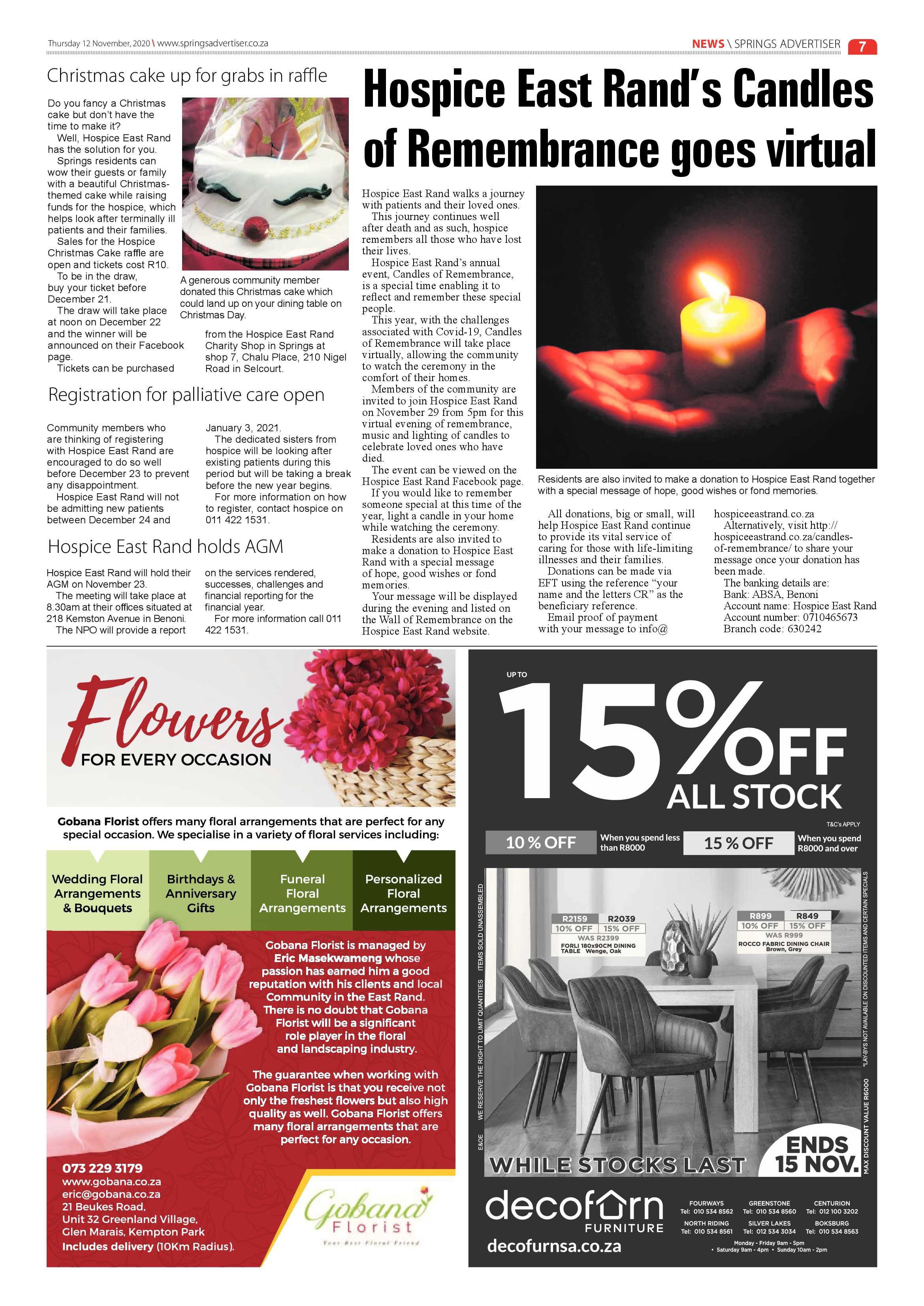 Springs Advertiser 12 November  2020 page 7