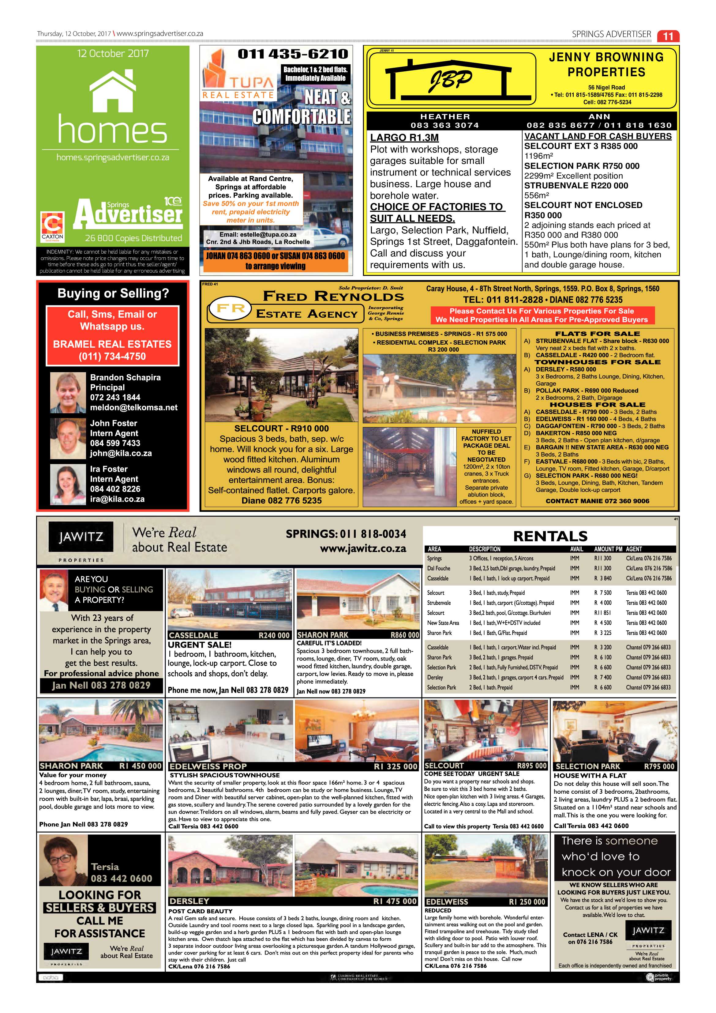 Springs Advertiser 12 October 2017 page 11