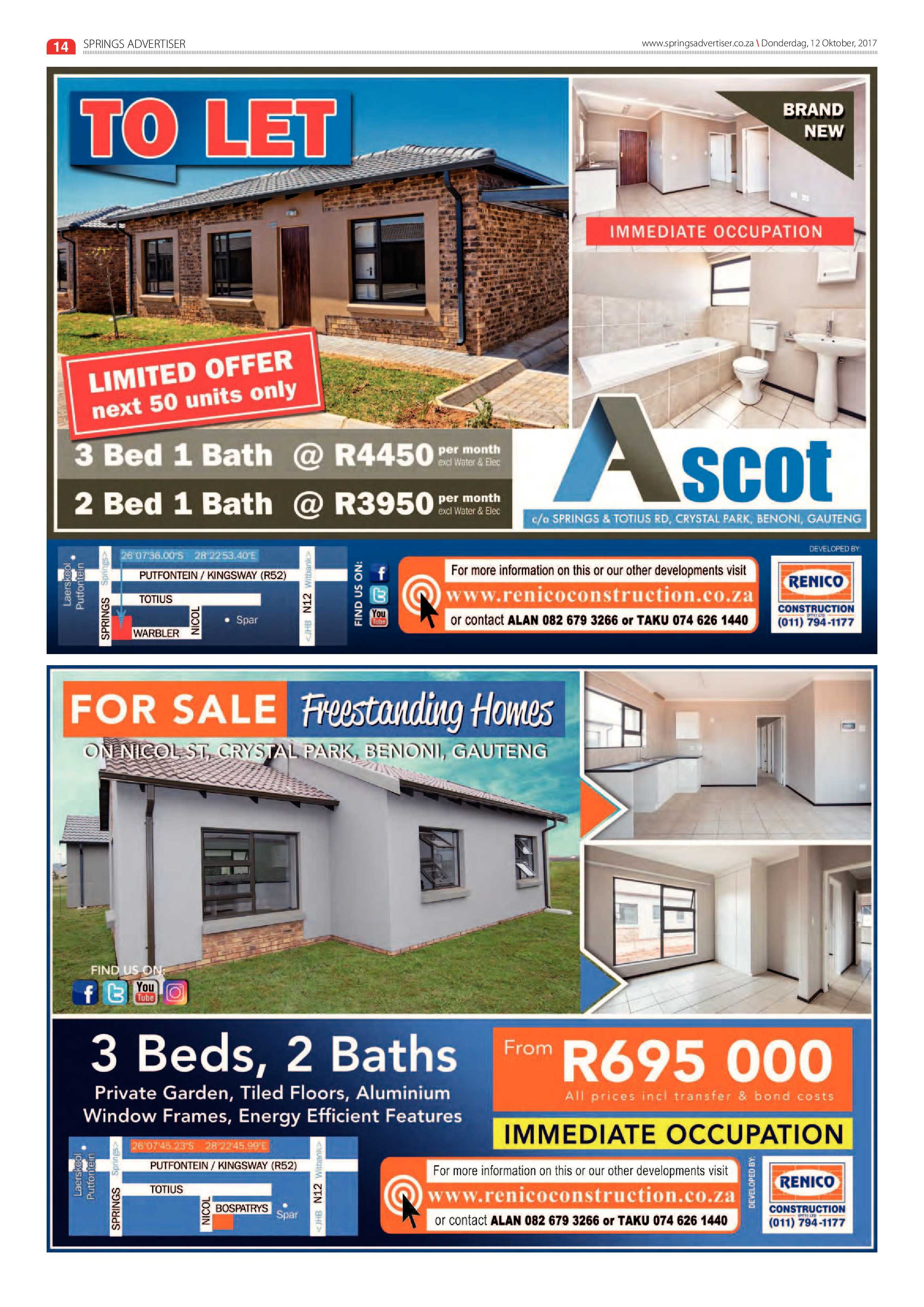 Springs Advertiser 12 October 2017 page 14