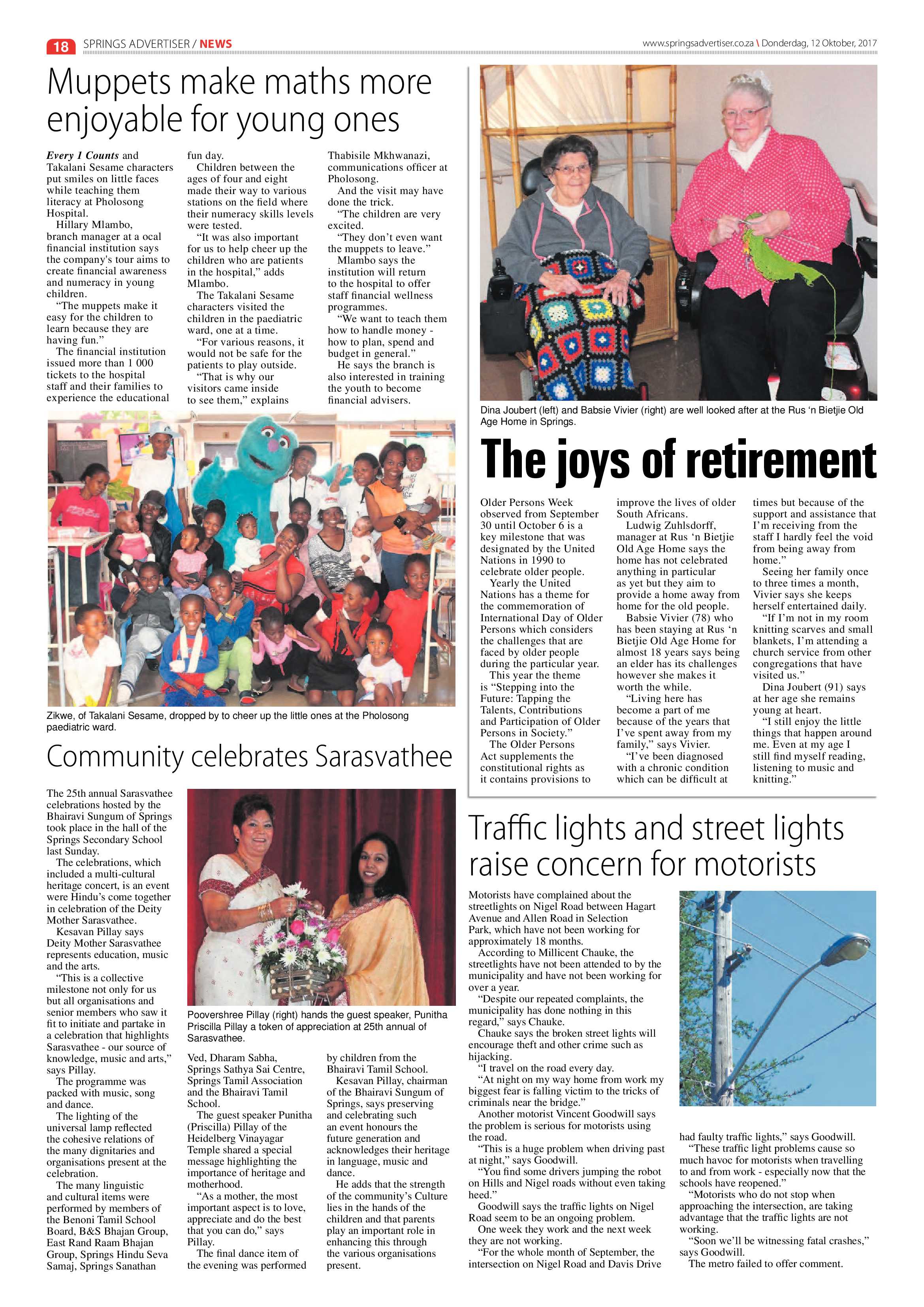 Springs Advertiser 12 October 2017 page 18