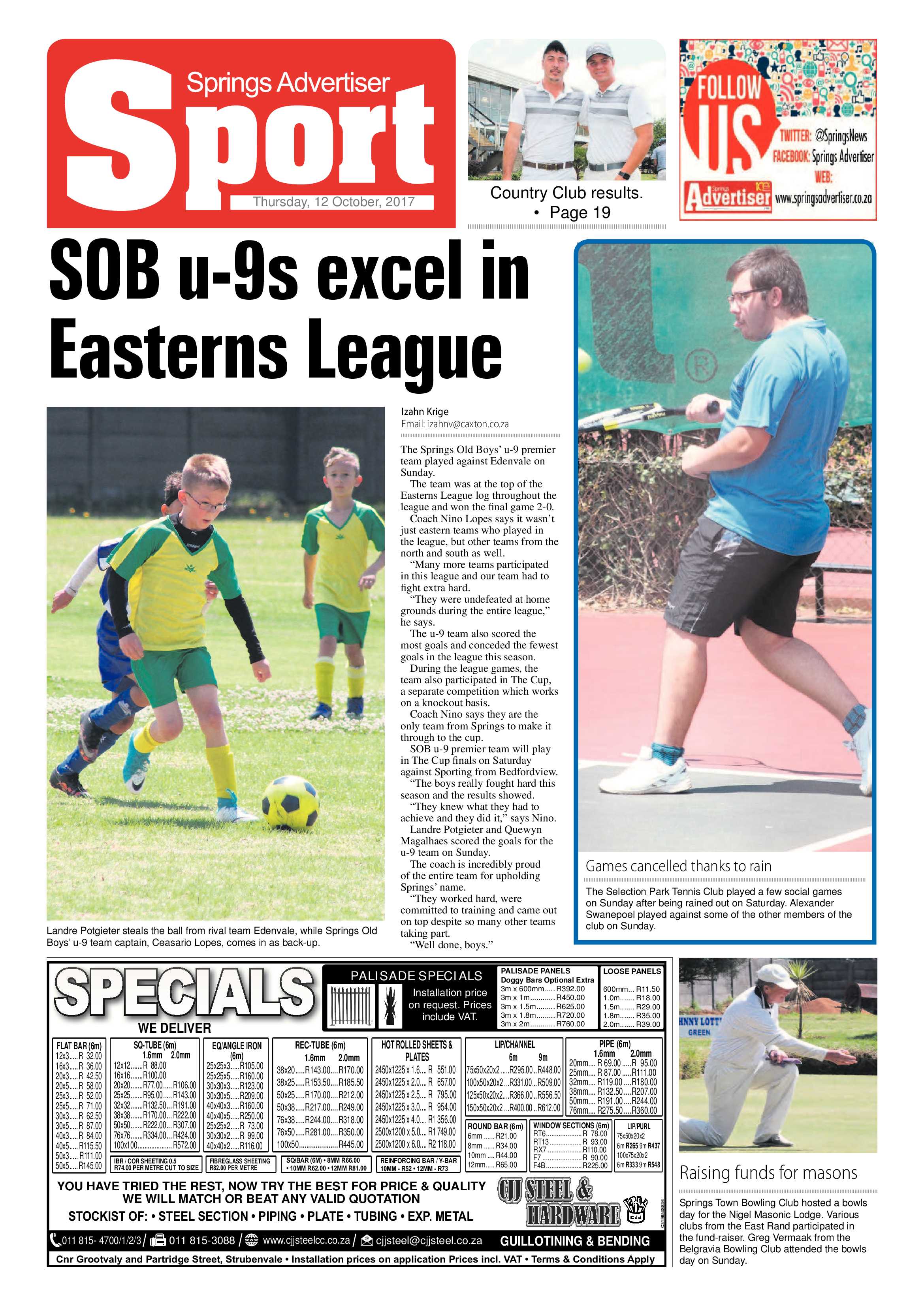 Springs Advertiser 12 October 2017 page 20