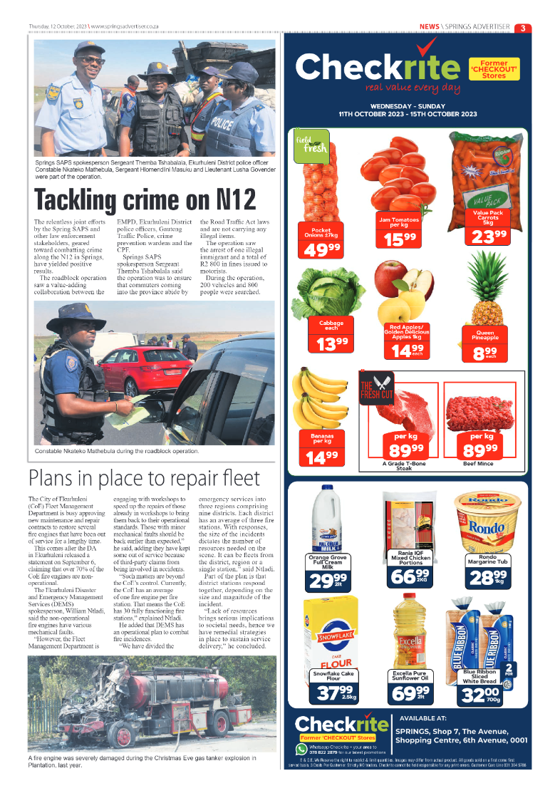 Springs Advertiser 12 October 2023 page 3