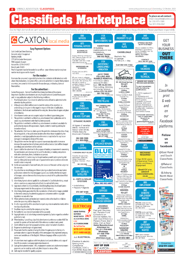 Springs Advertiser 12 October 2023 page 6
