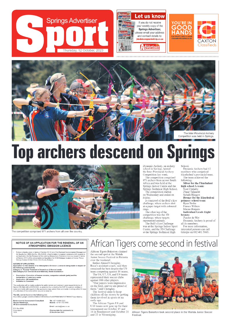 Springs Advertiser 12 October 2023 page 8