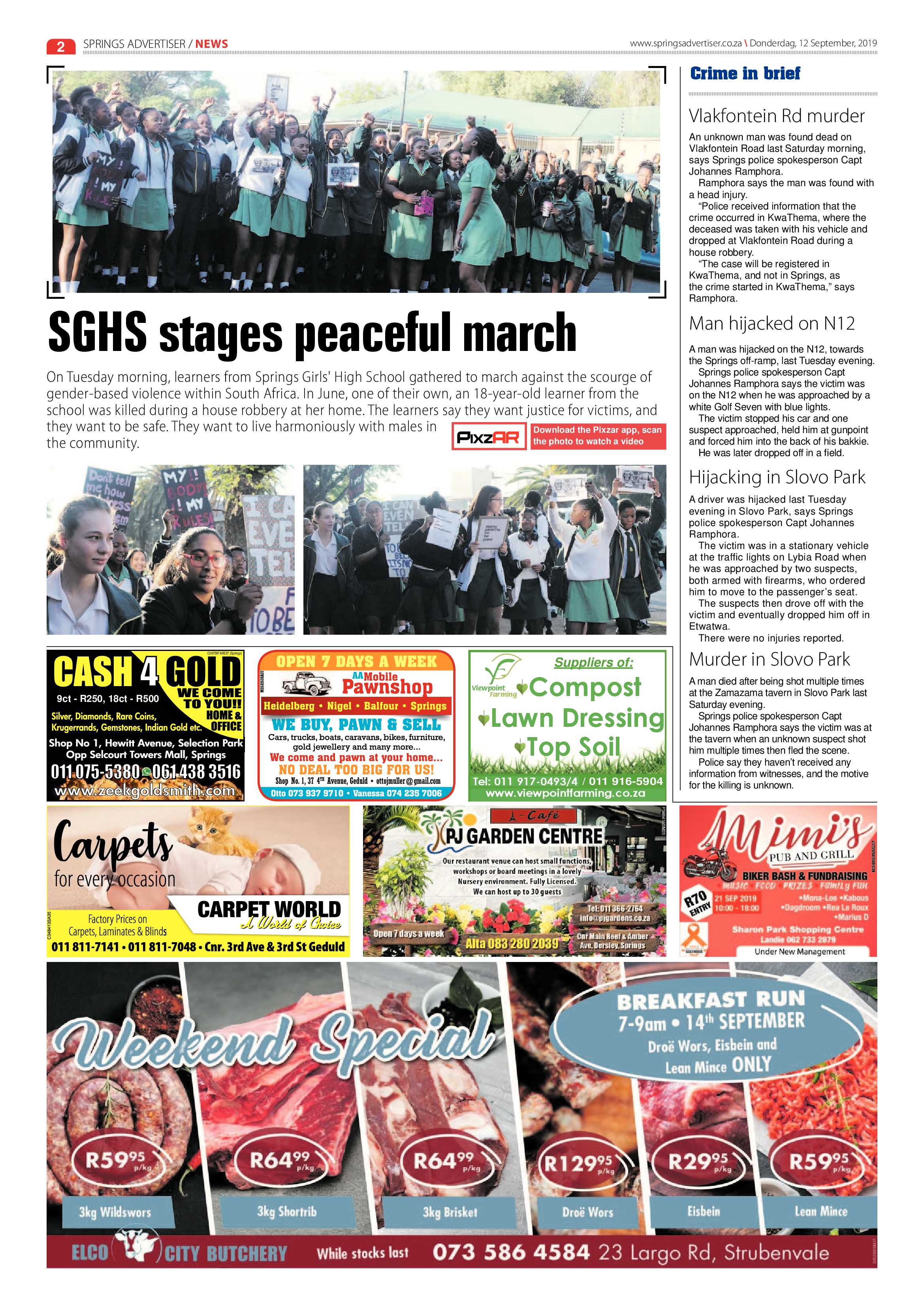 Springs Advertiser 12 September 2019 page 2