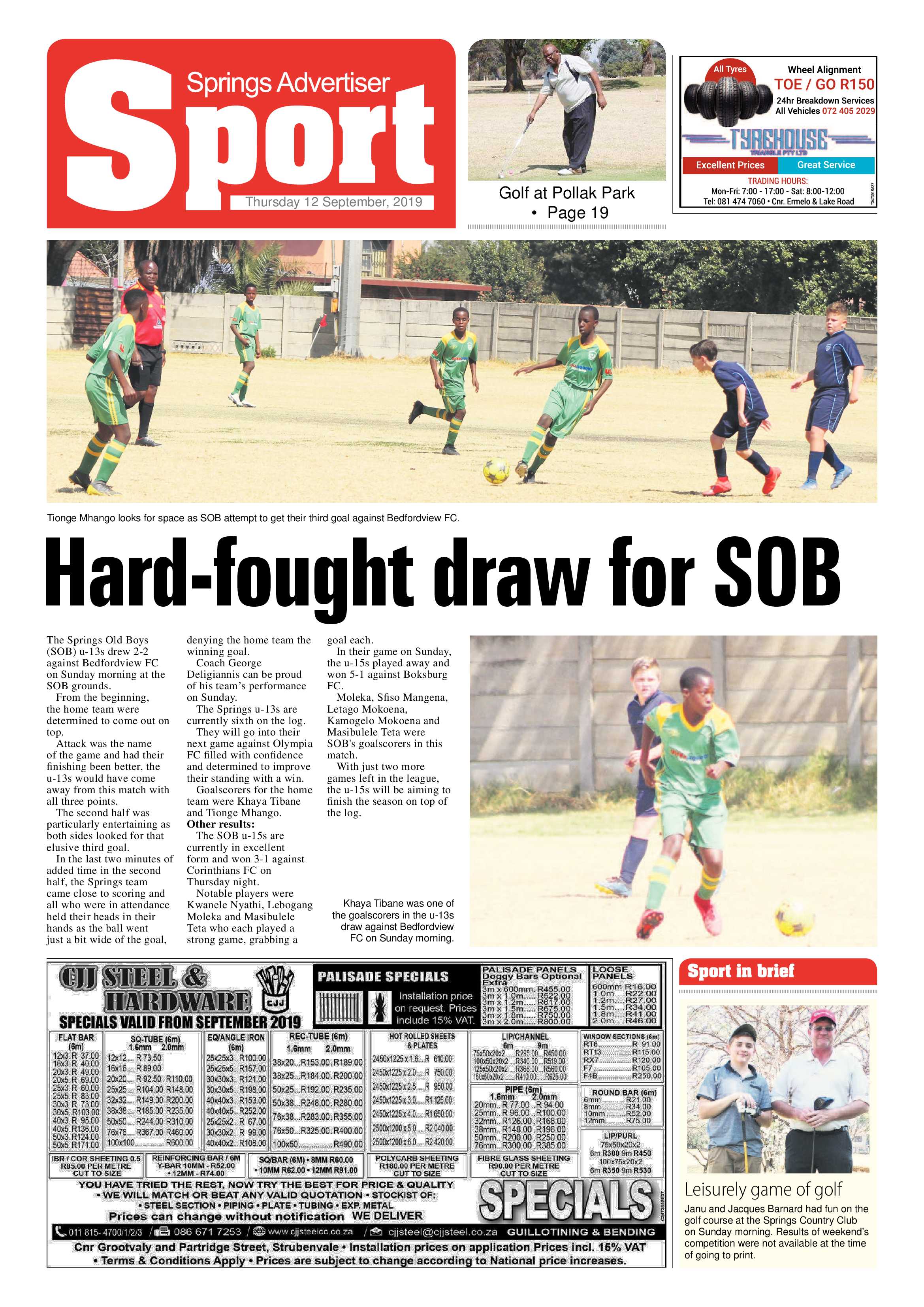 Springs Advertiser 12 September 2019 page 20