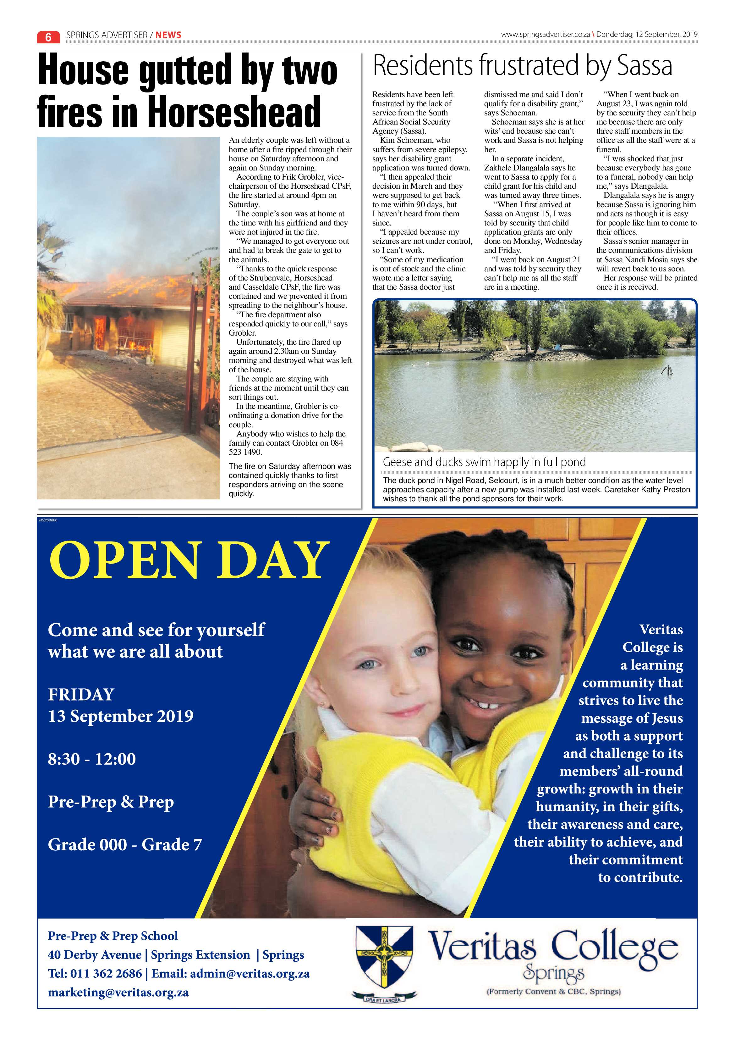 Springs Advertiser 12 September 2019 page 6