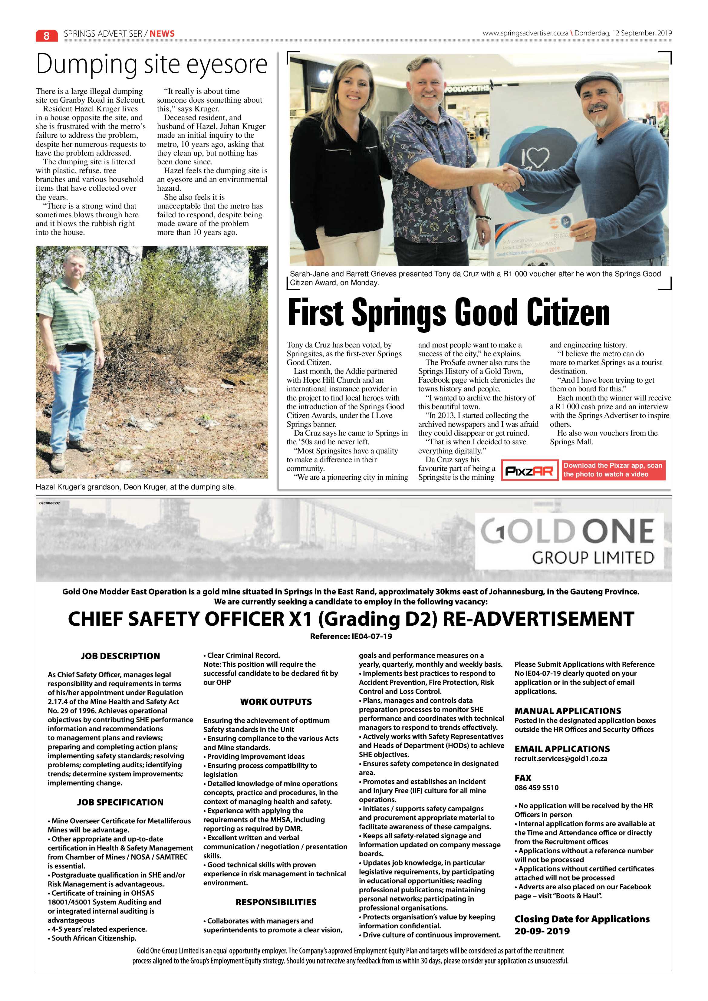 Springs Advertiser 12 September 2019 page 8