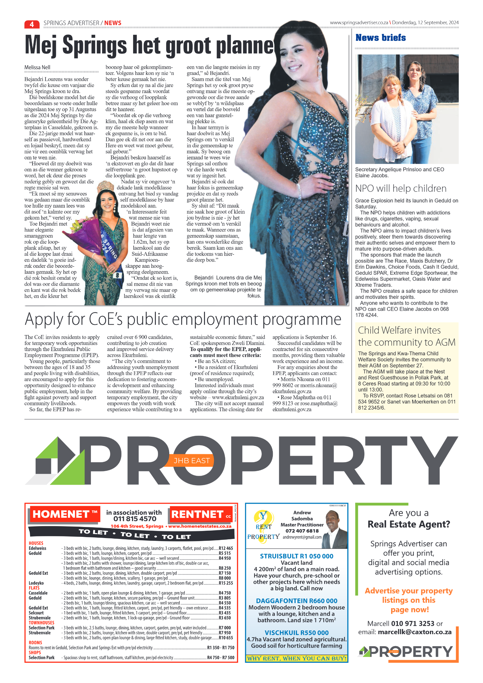 Springs Advertiser 12 September 2024 page 4
