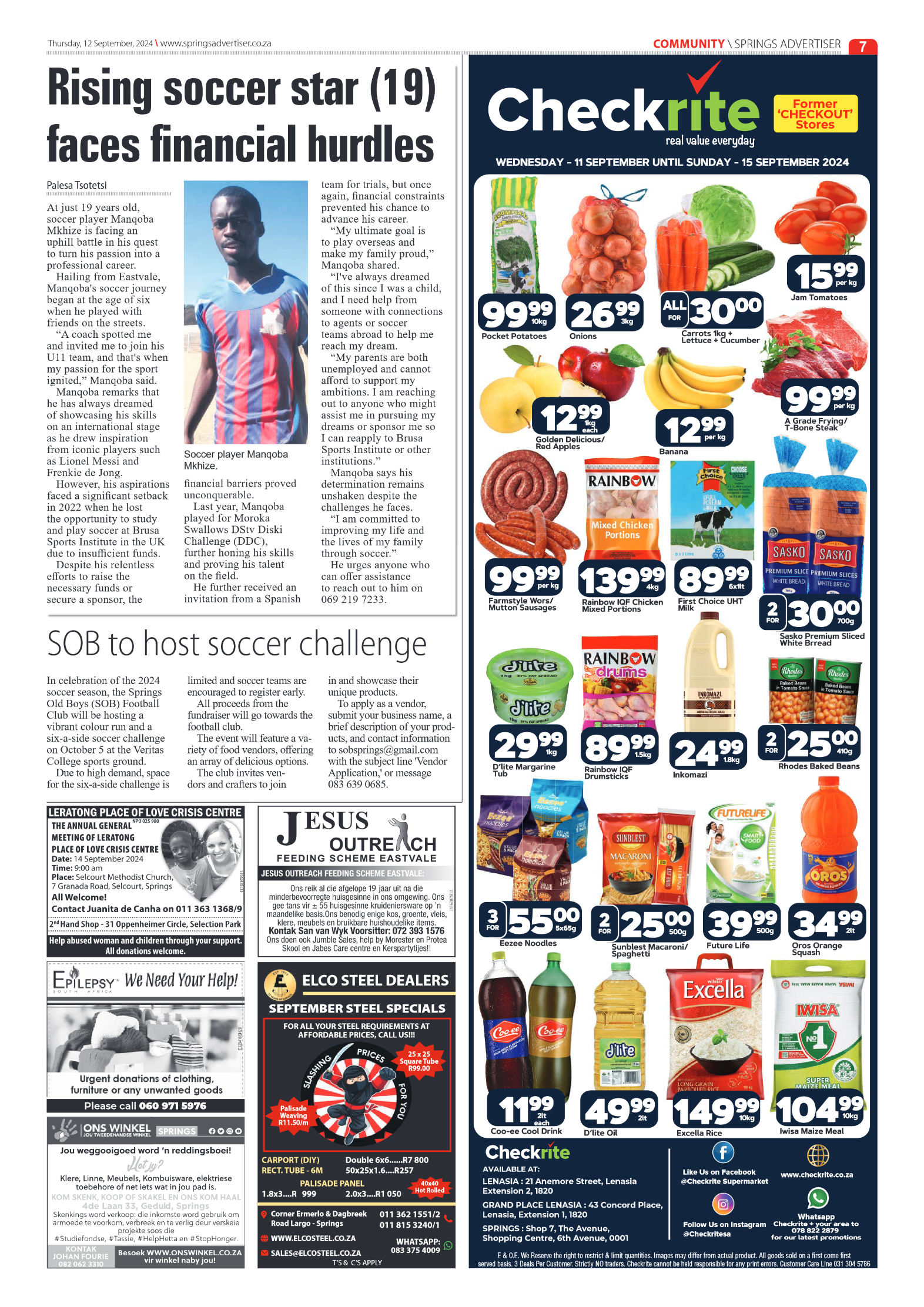 Springs Advertiser 12 September 2024 page 7