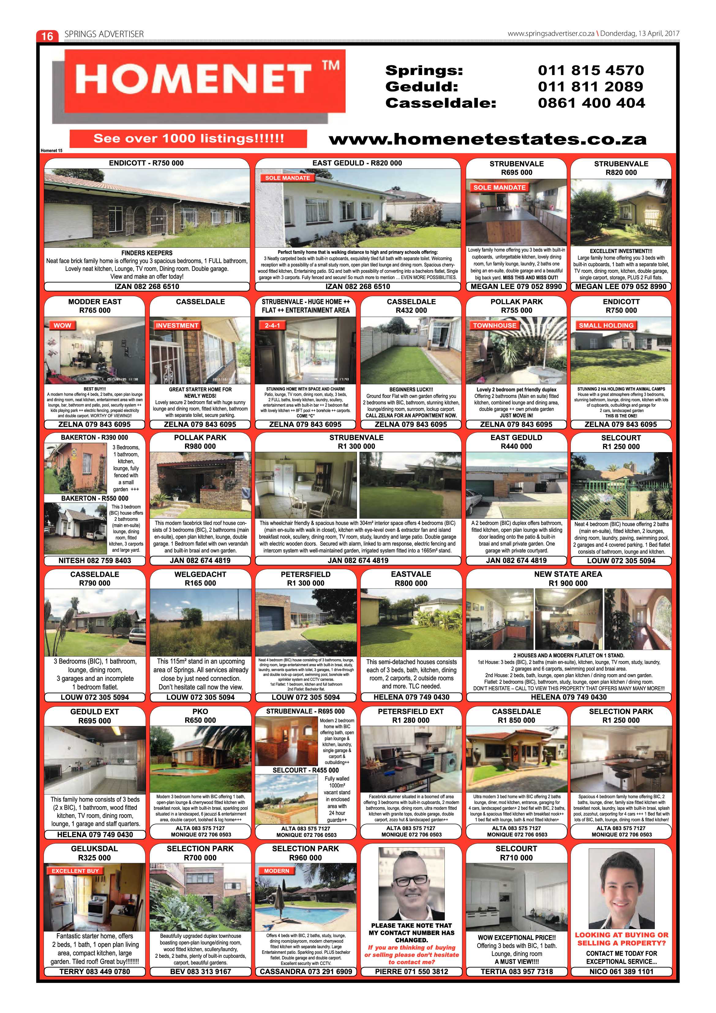 Springs Advertiser 13 April 2017 page 16