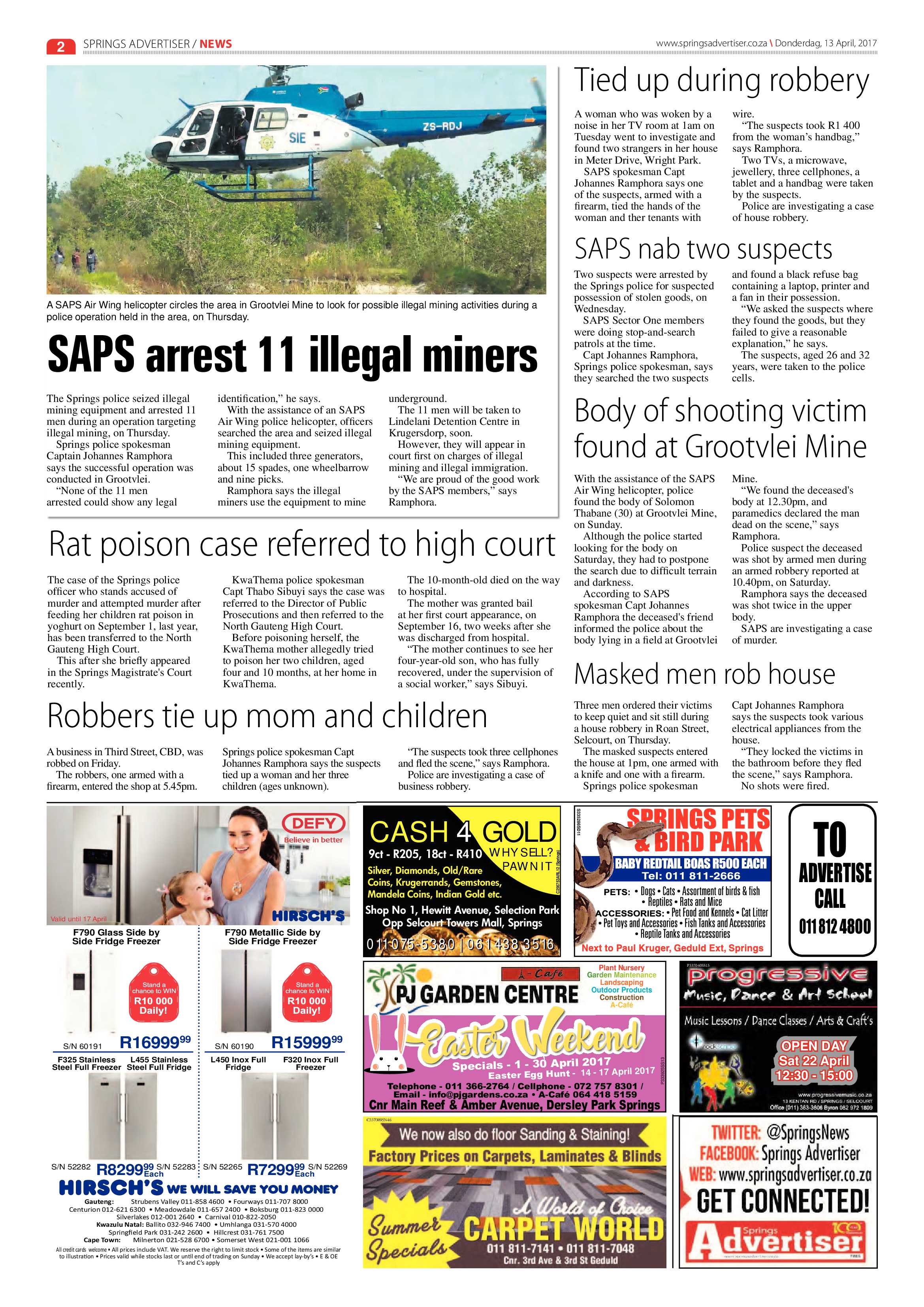 Springs Advertiser 13 April 2017 page 2