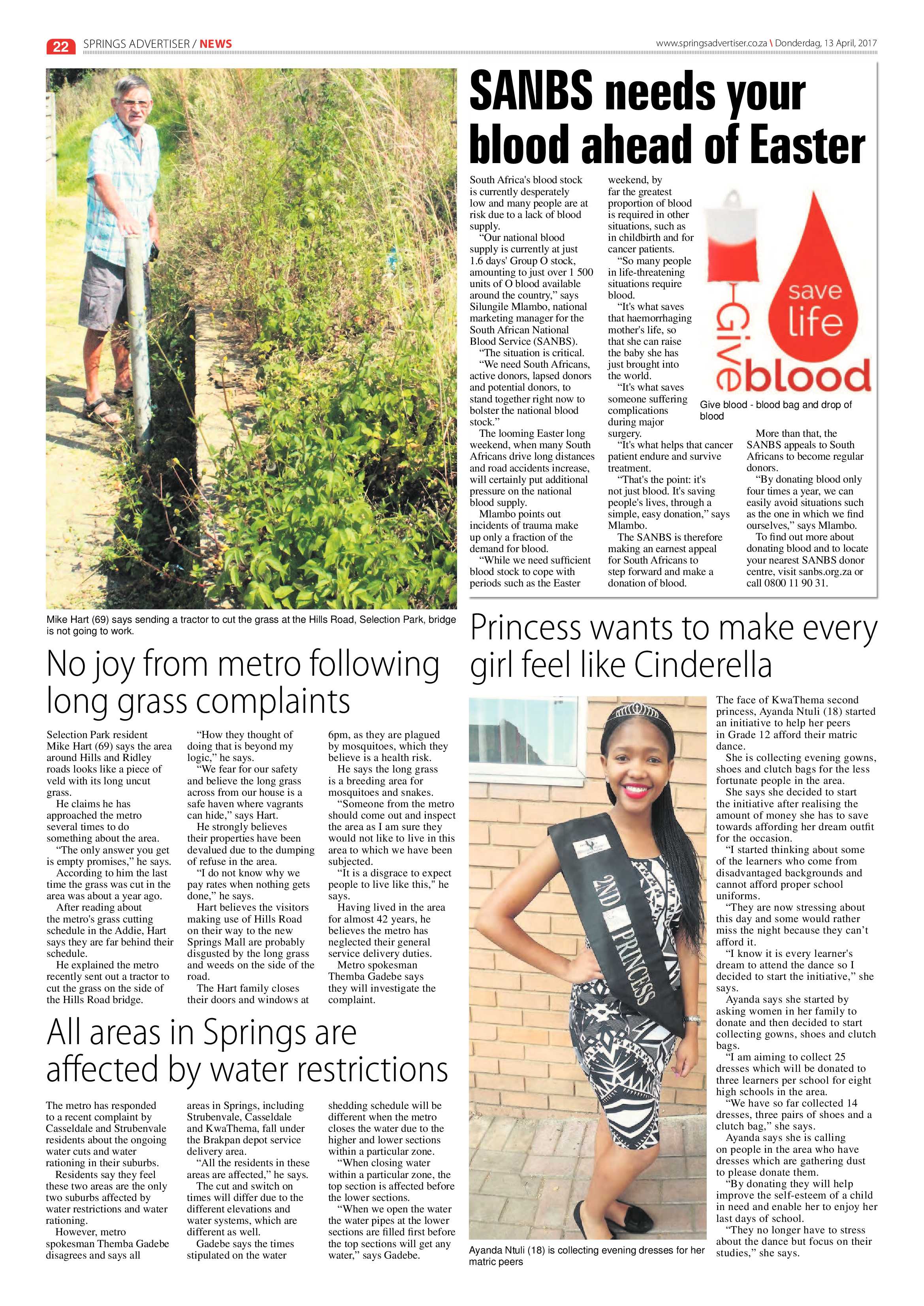 Springs Advertiser 13 April 2017 page 22