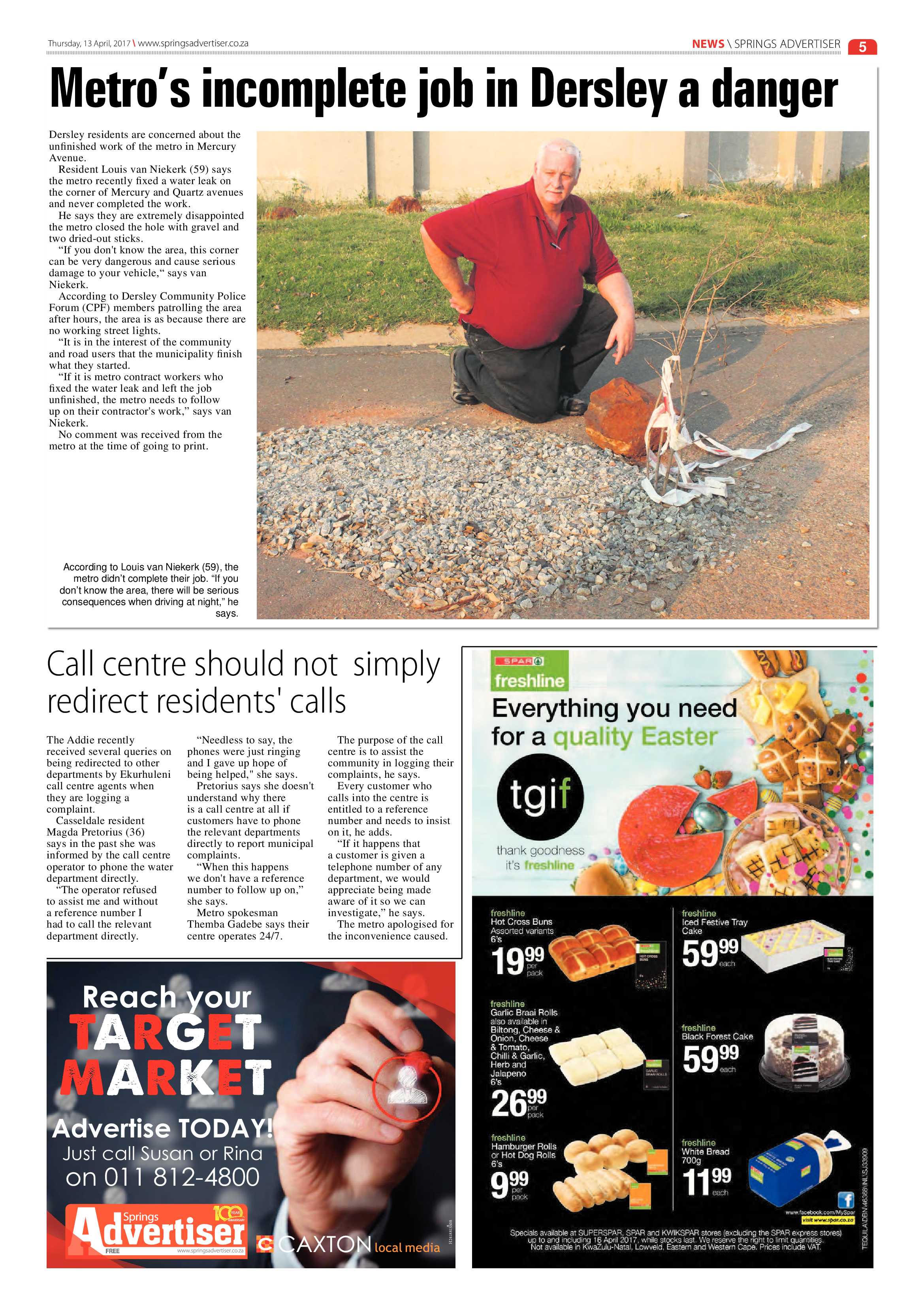 Springs Advertiser 13 April 2017 page 5