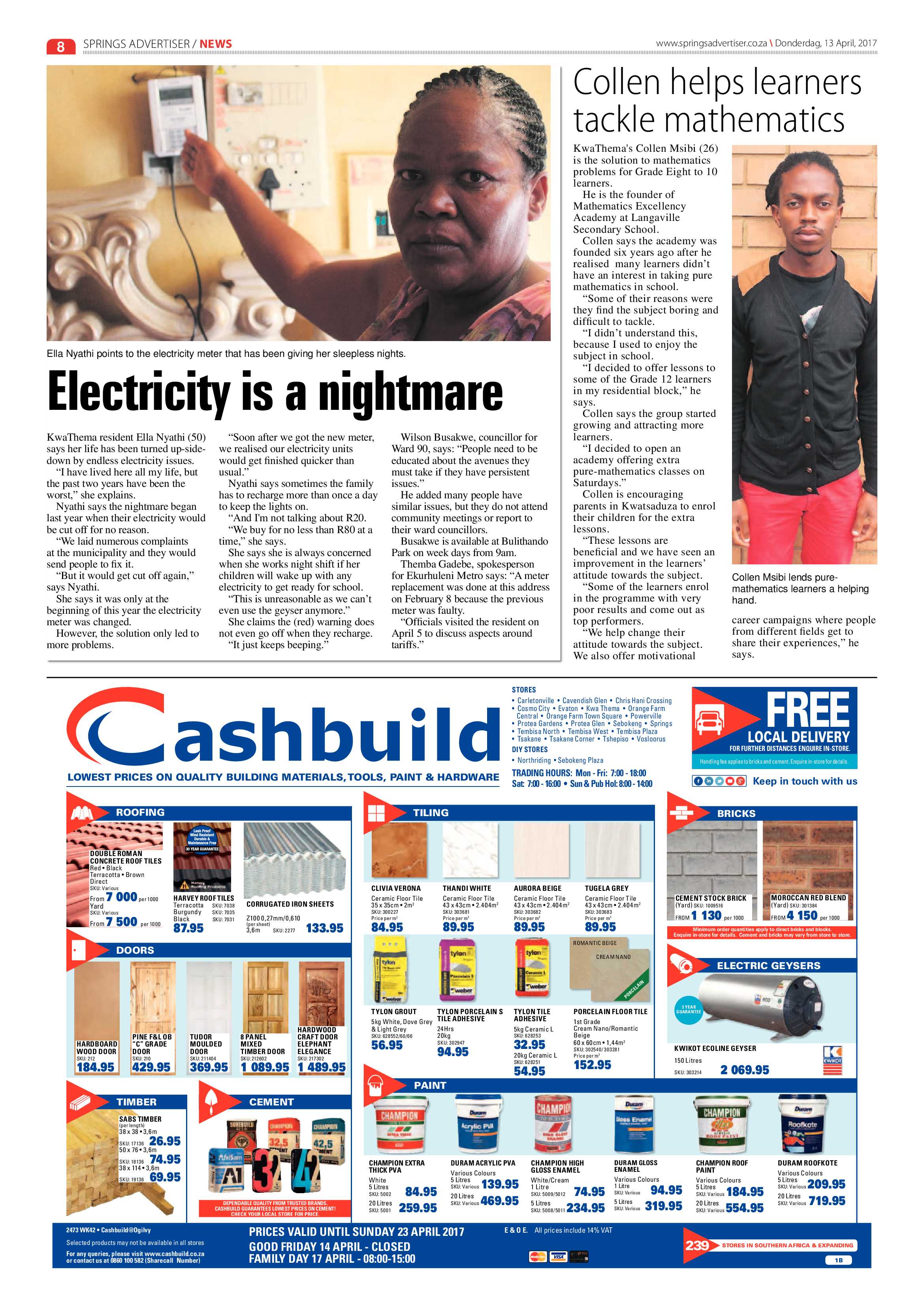 Springs Advertiser 13 April 2017 page 8