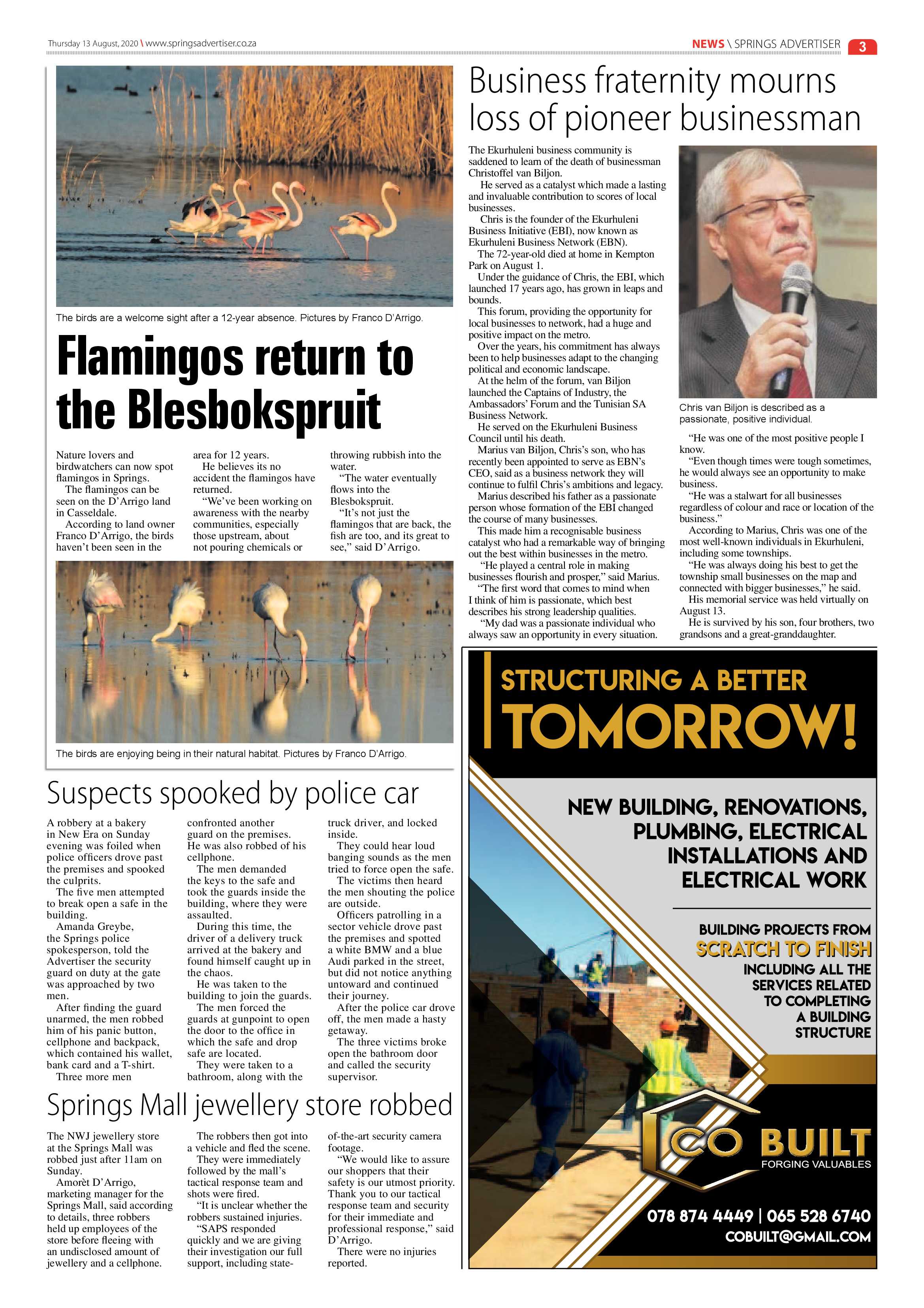 Springs Advertiser 13 August 2020 page 3