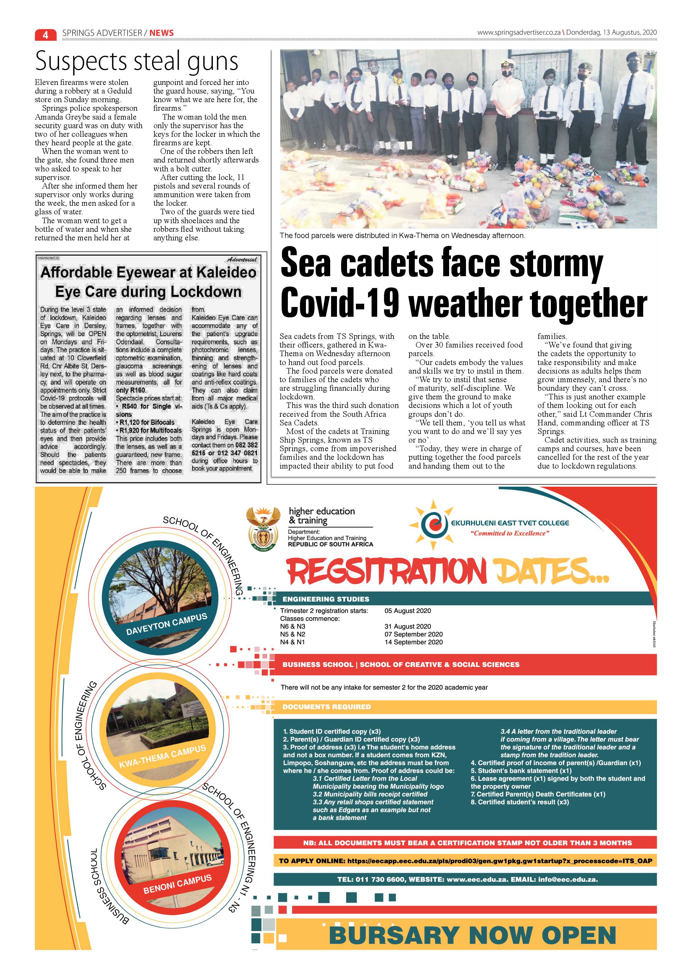 Springs Advertiser 13 August 2020 page 4
