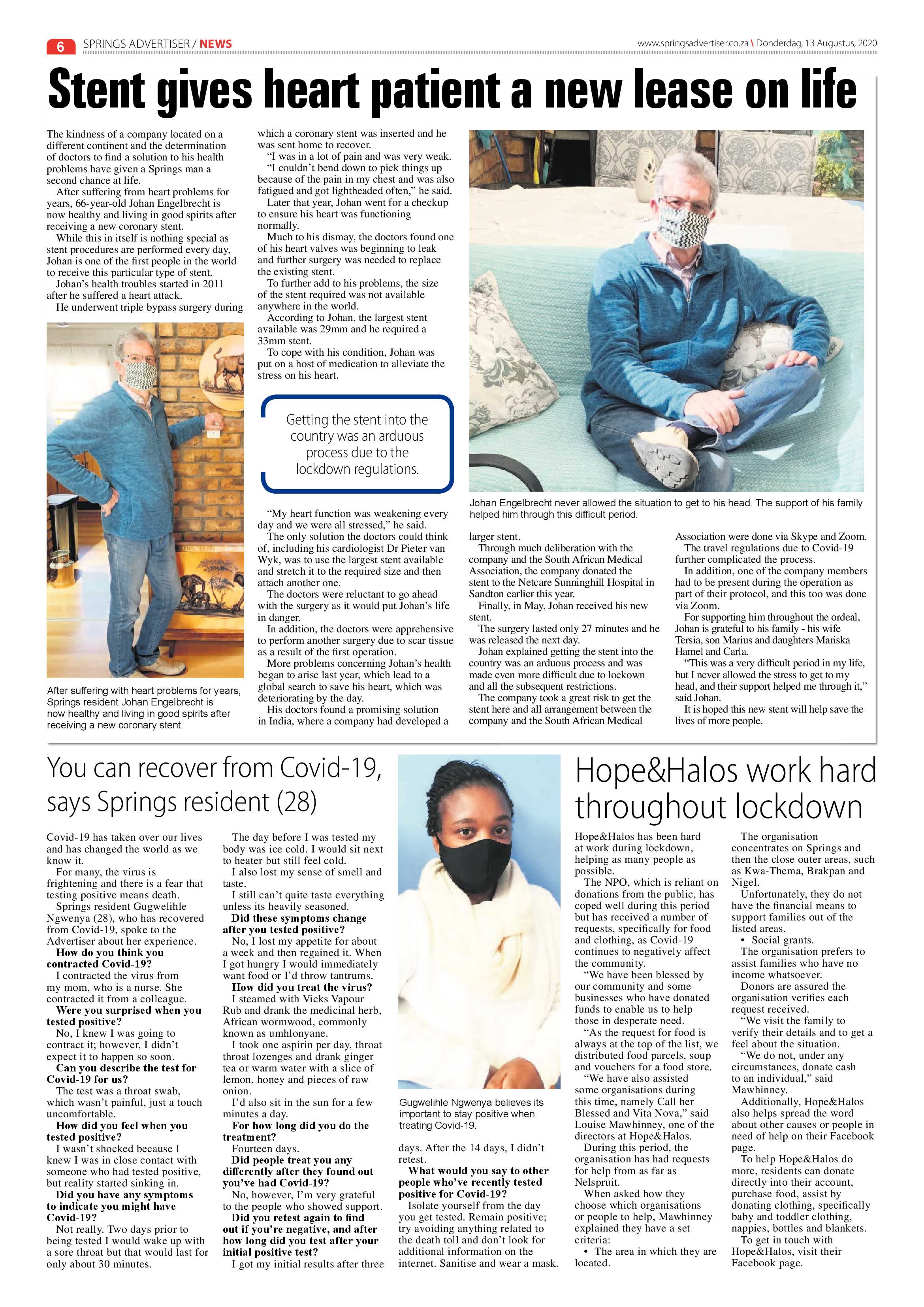 Springs Advertiser 13 August 2020 page 6