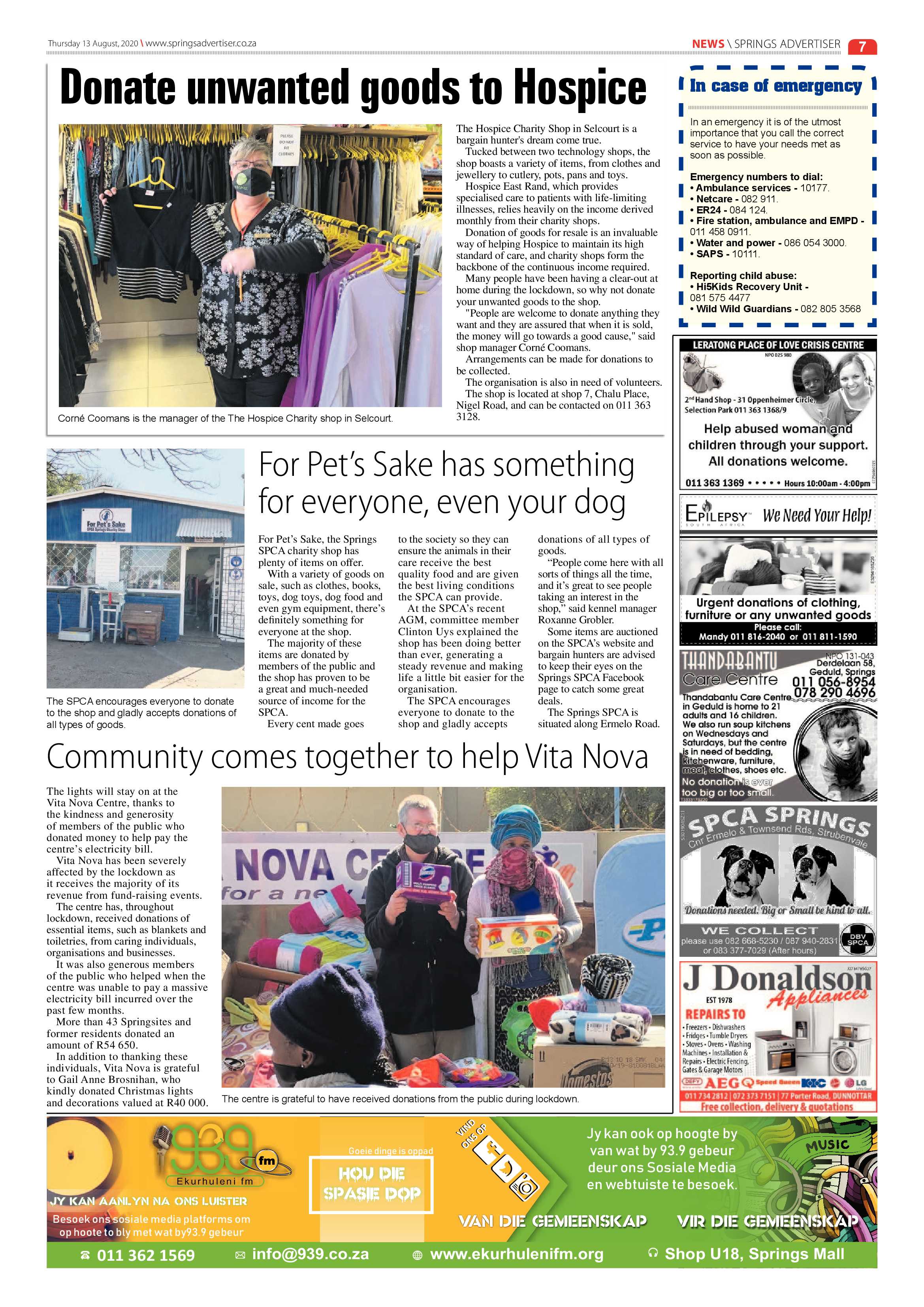 Springs Advertiser 13 August 2020 page 7