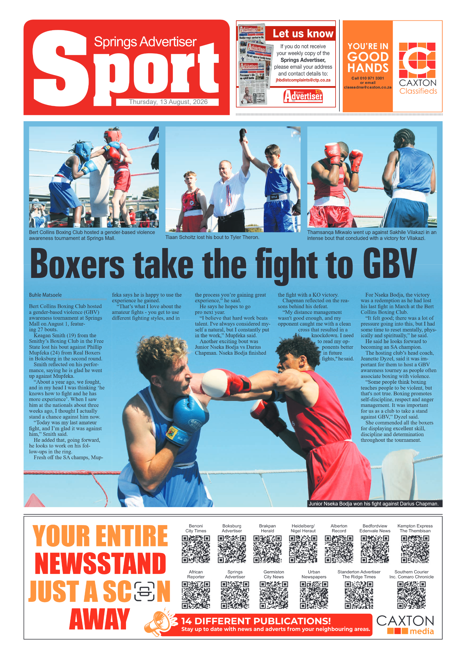 Springs Advertiser 13 August 2026 page 8