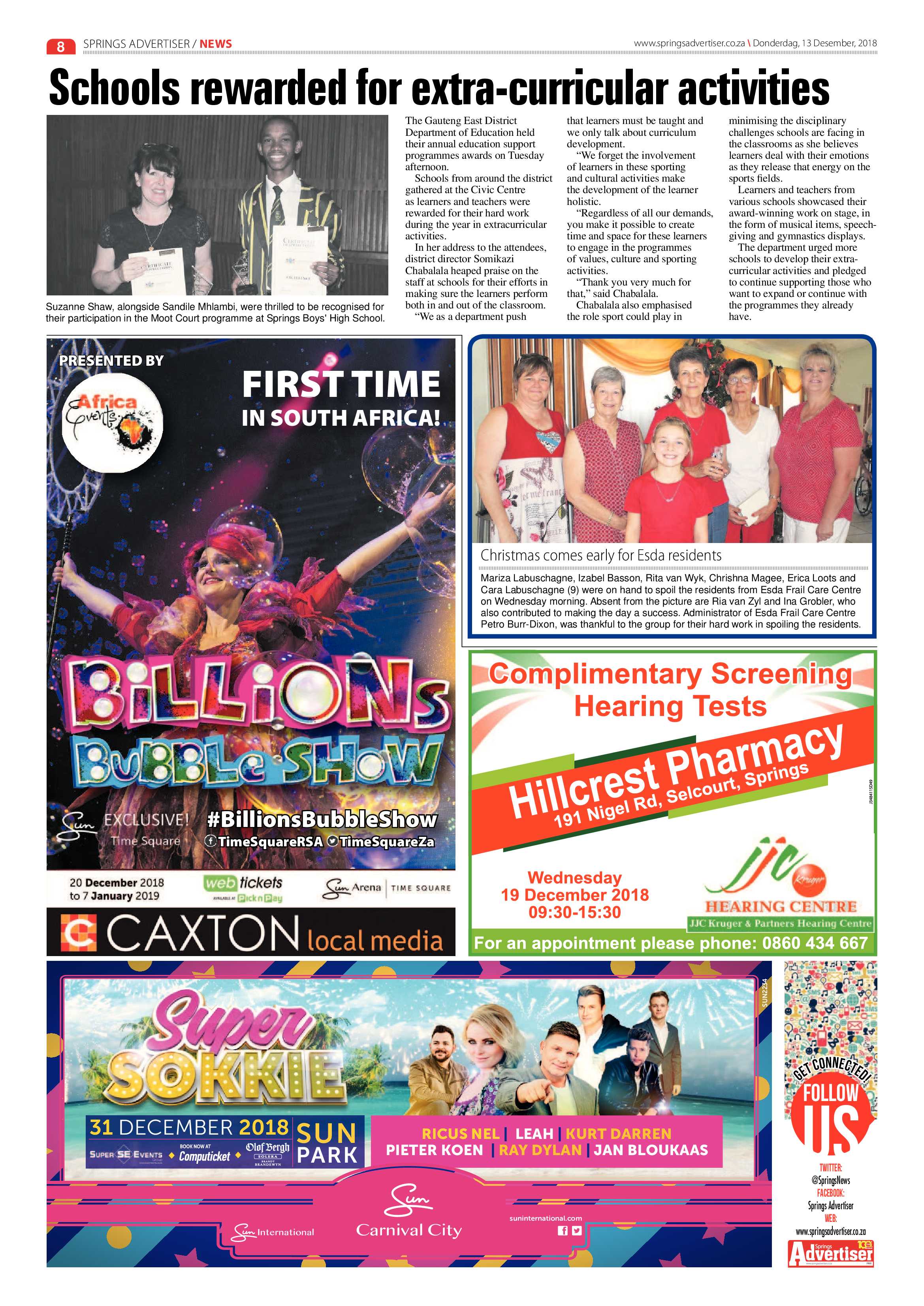 Springs Advertiser 13 December 2018 page 8