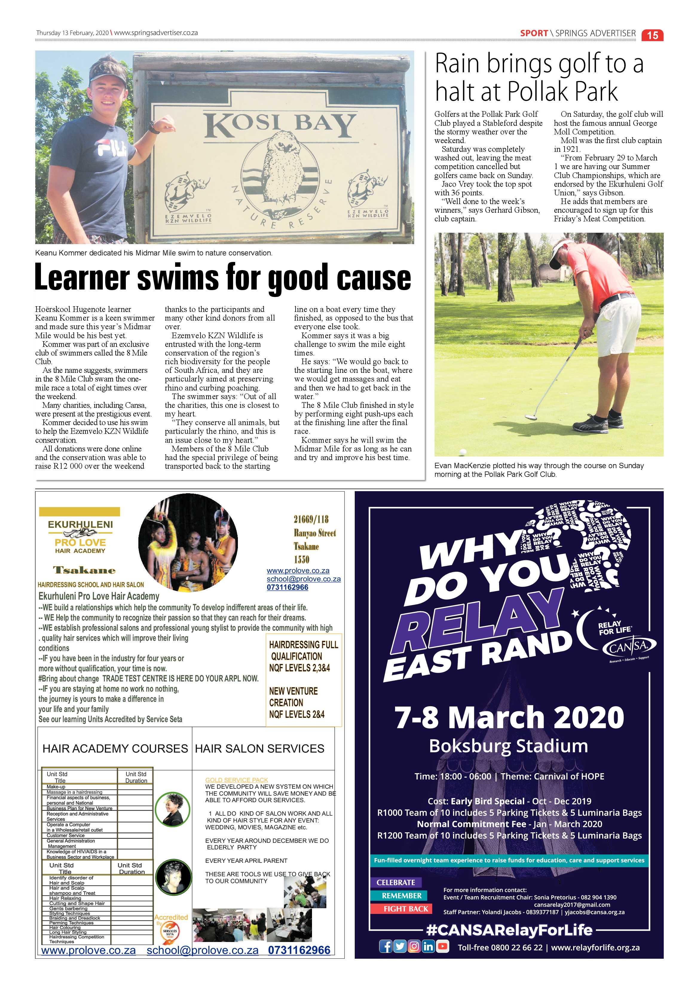 Springs Advertiser 13 February 2020 page 15