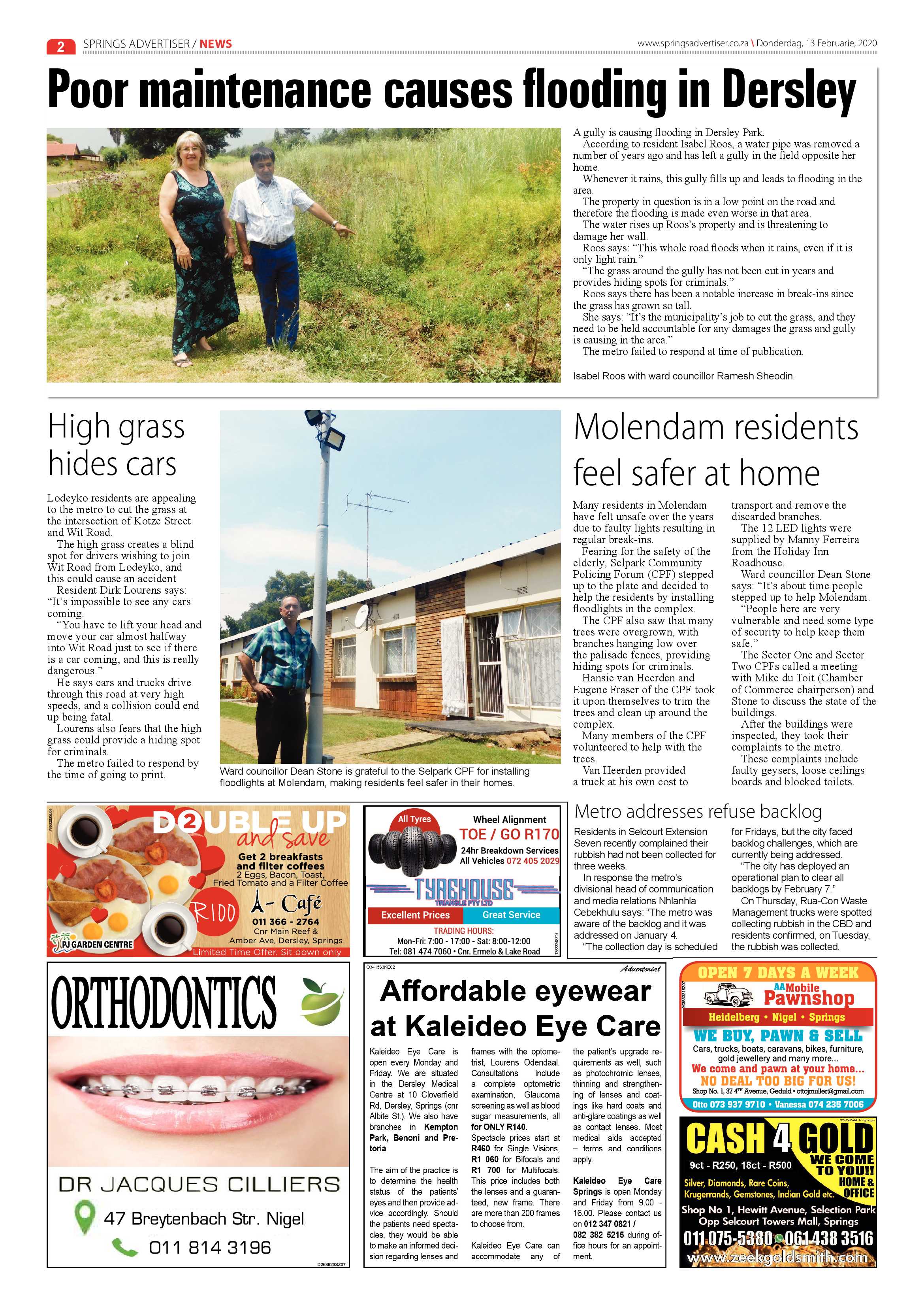 Springs Advertiser 13 February 2020 page 2