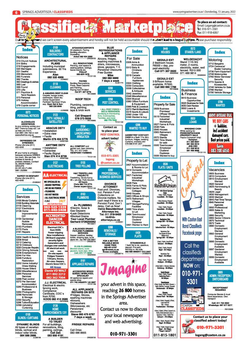 Springs Advertiser 13 January 2022 page 6