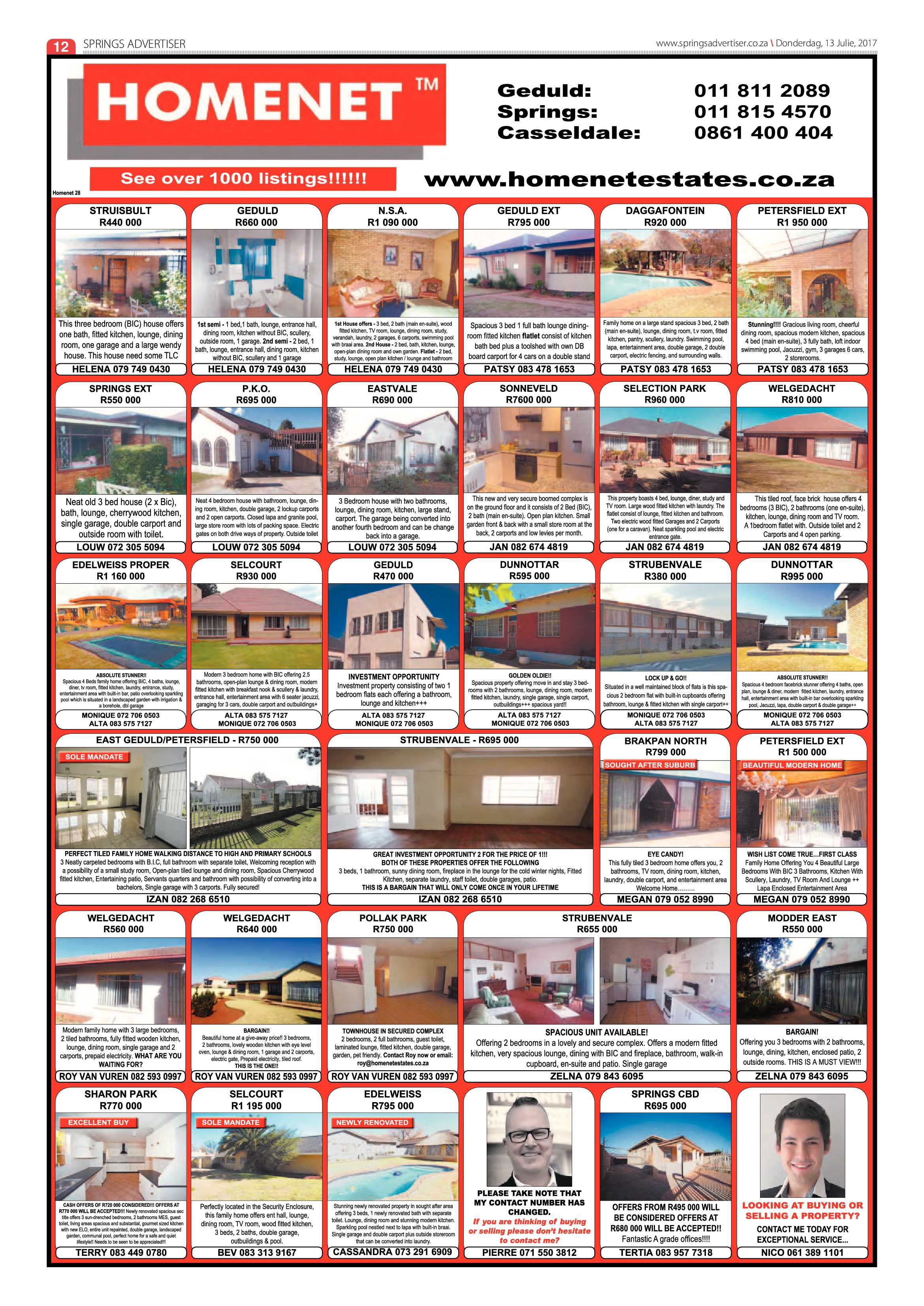 Springs Advertiser 13 July 2017 page 12
