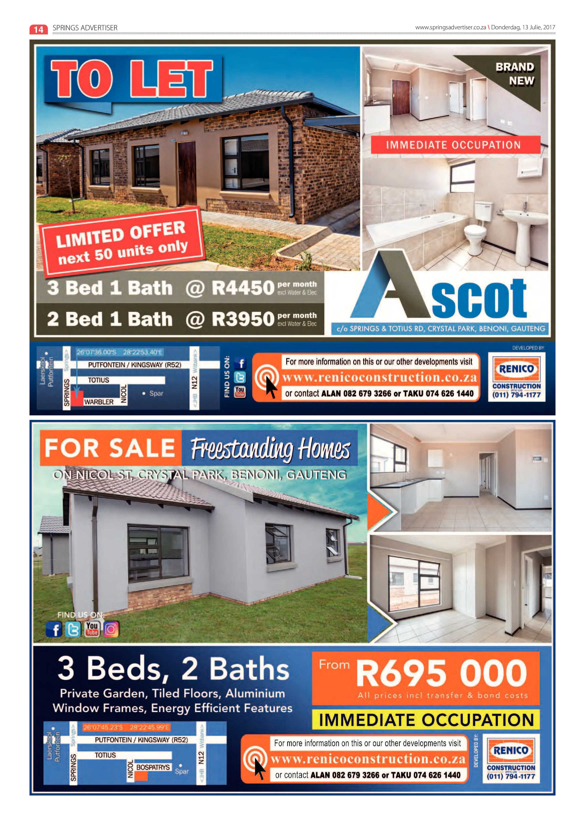 Springs Advertiser 13 July 2017 page 14