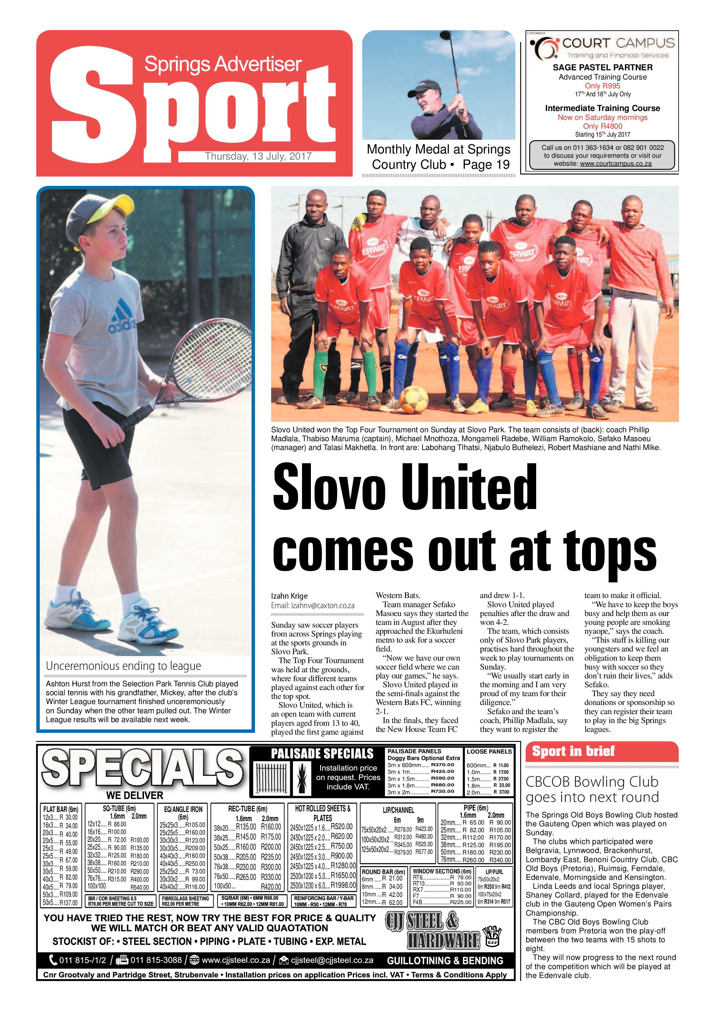 Springs Advertiser 13 July 2017 page 20