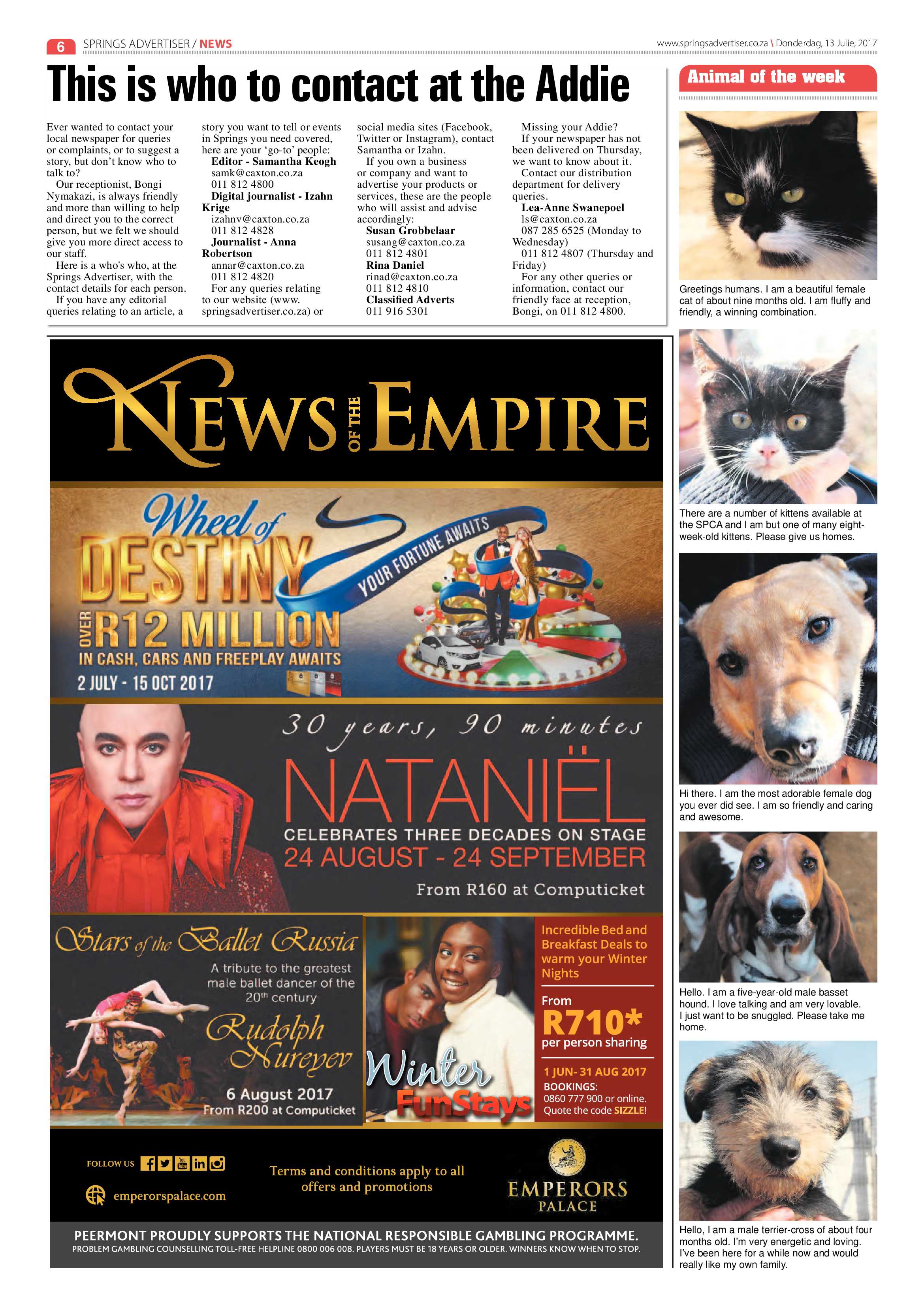 Springs Advertiser 13 July 2017 page 6
