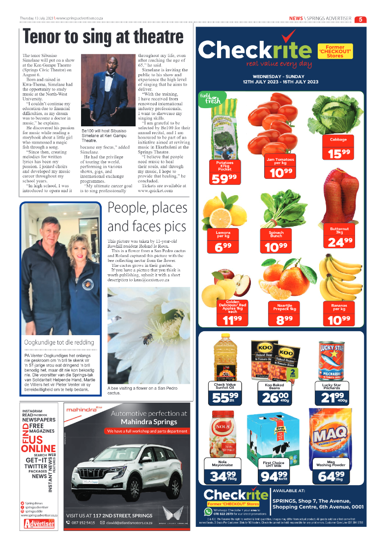 Springs Advertiser 13 July 2023 page 5