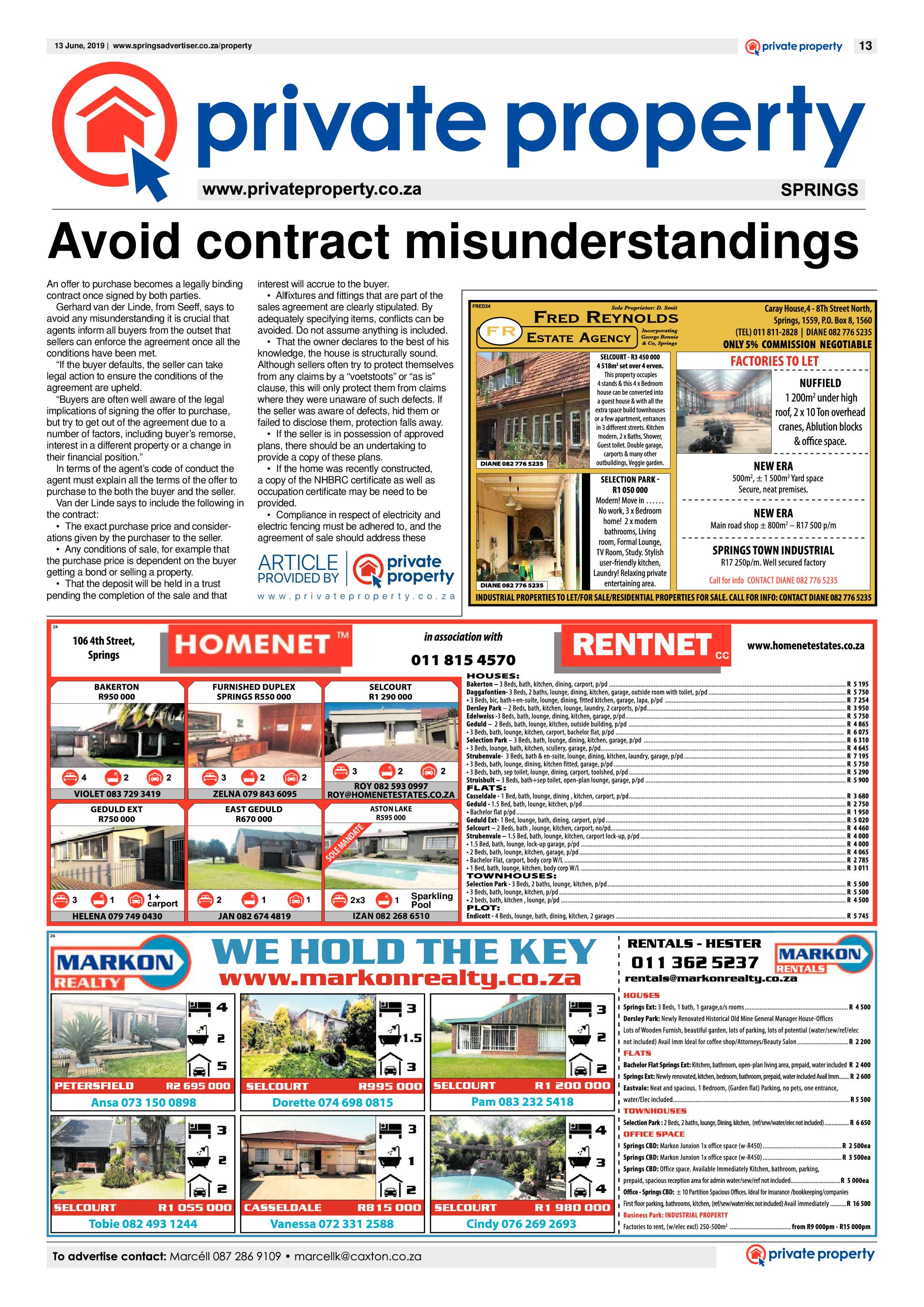 Springs Advertiser 13 June 2019 page 13