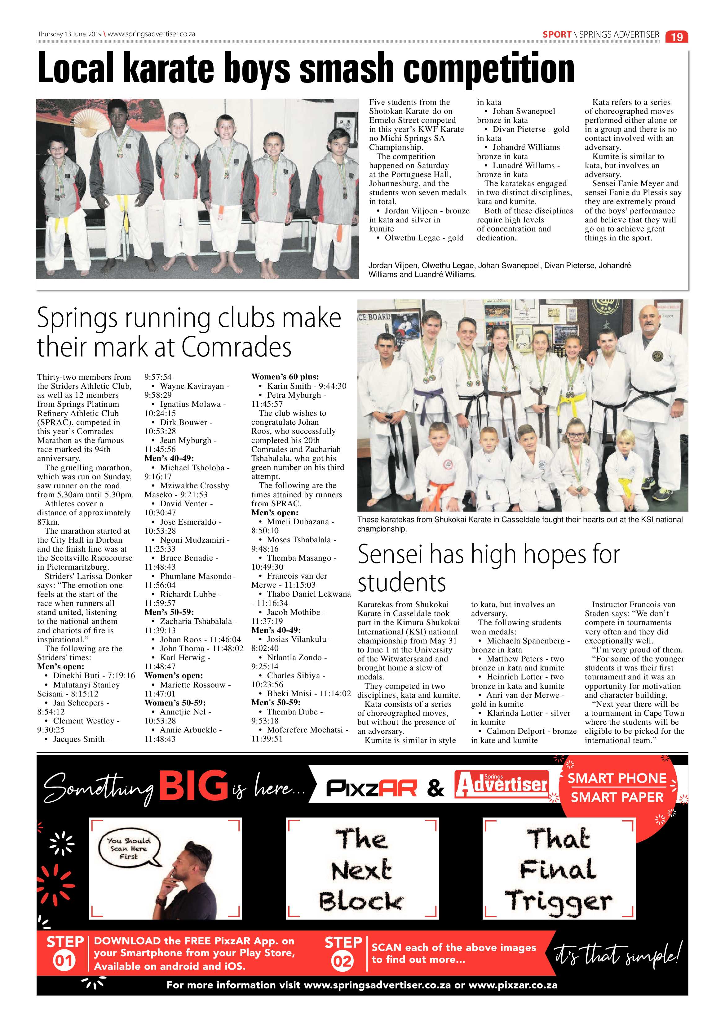 Springs Advertiser 13 June 2019 page 19