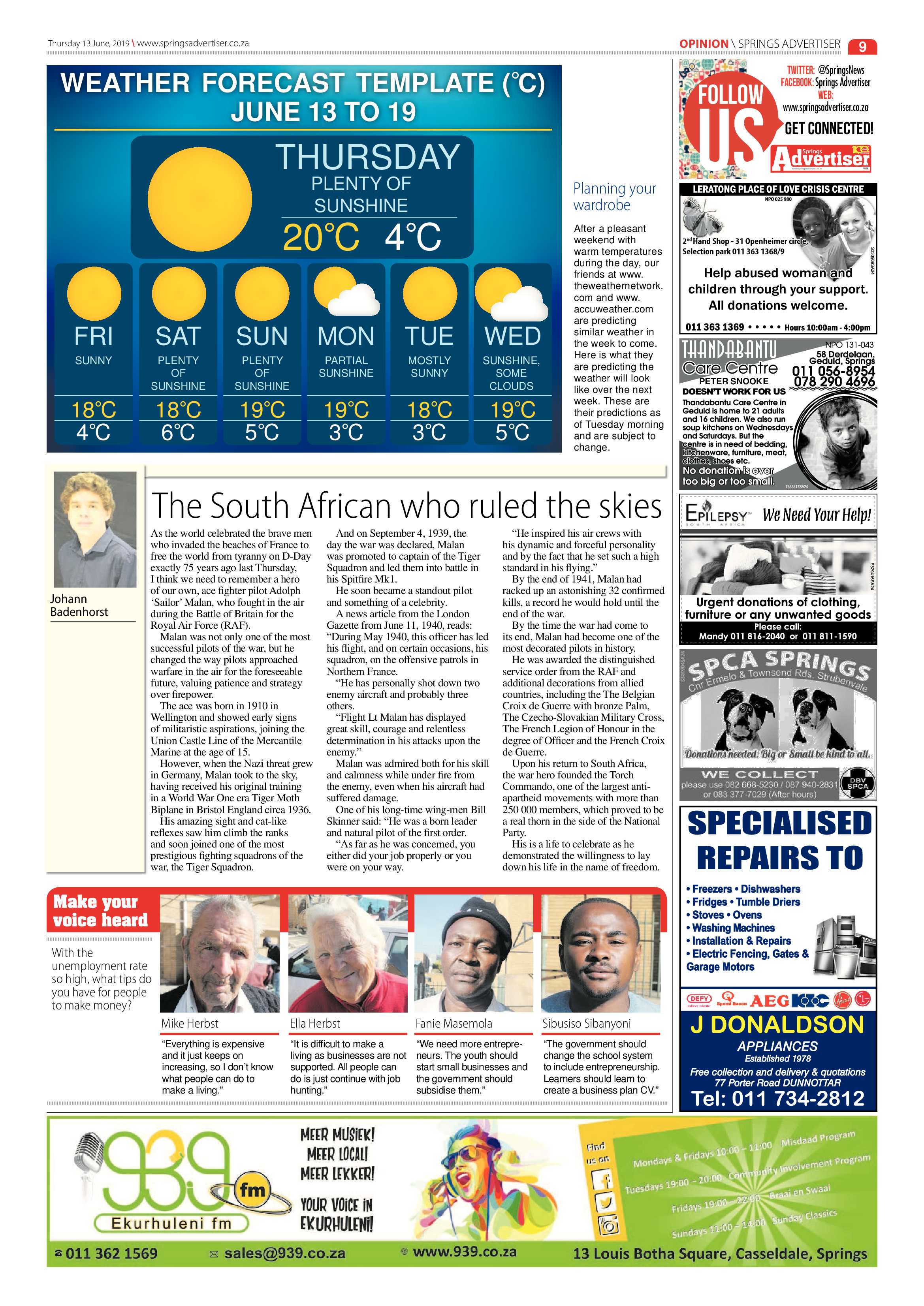 Springs Advertiser 13 June 2019 page 9