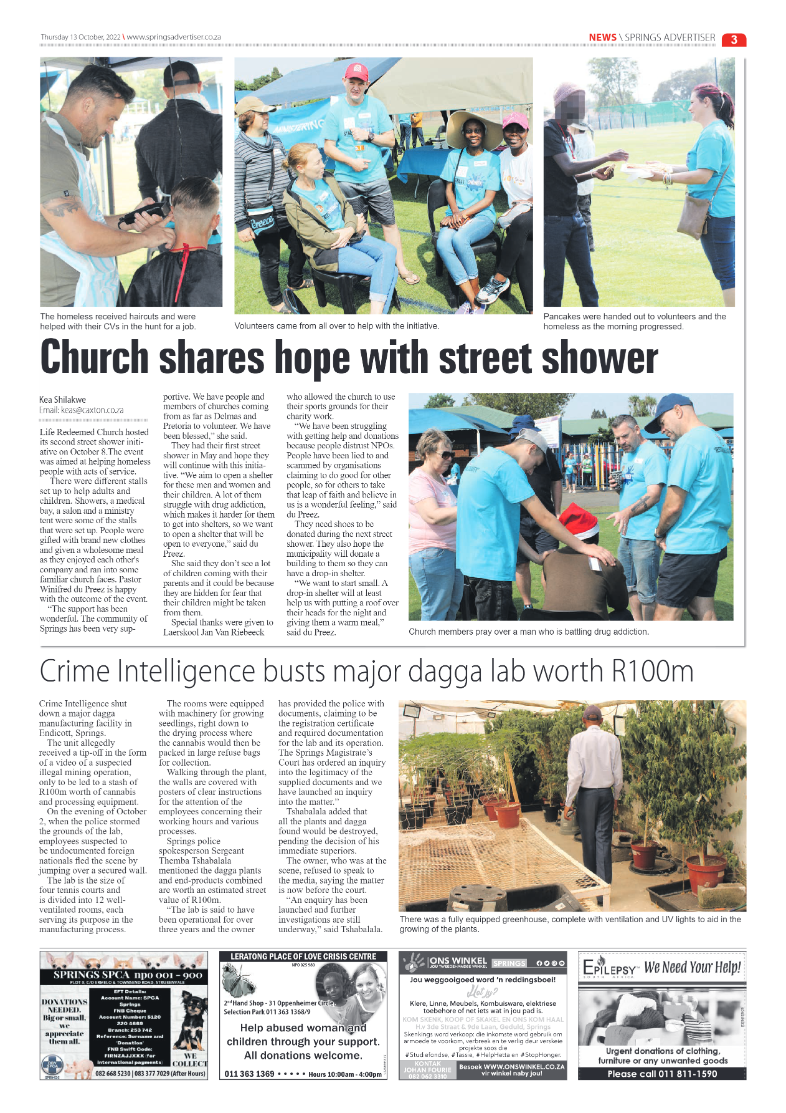 Springs Advertiser 13 October 2022 page 3