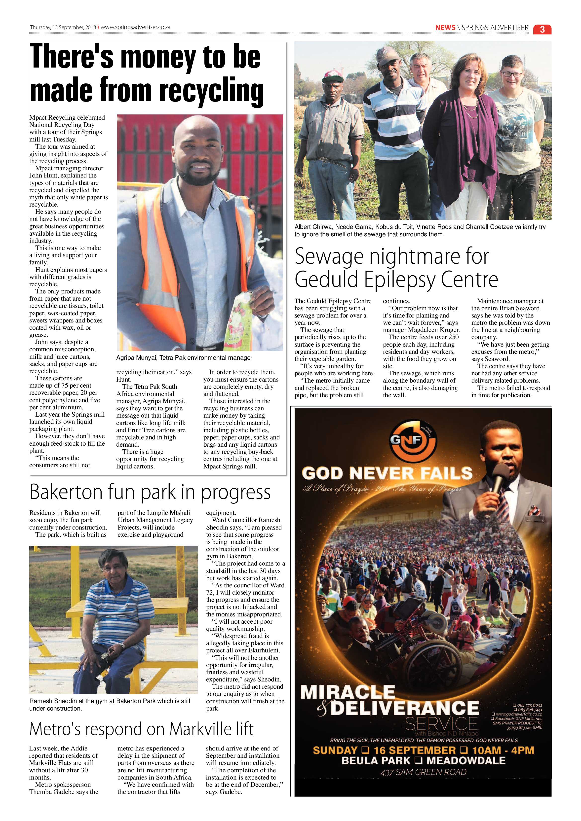 Springs Advertiser 13 September 2018 page 3