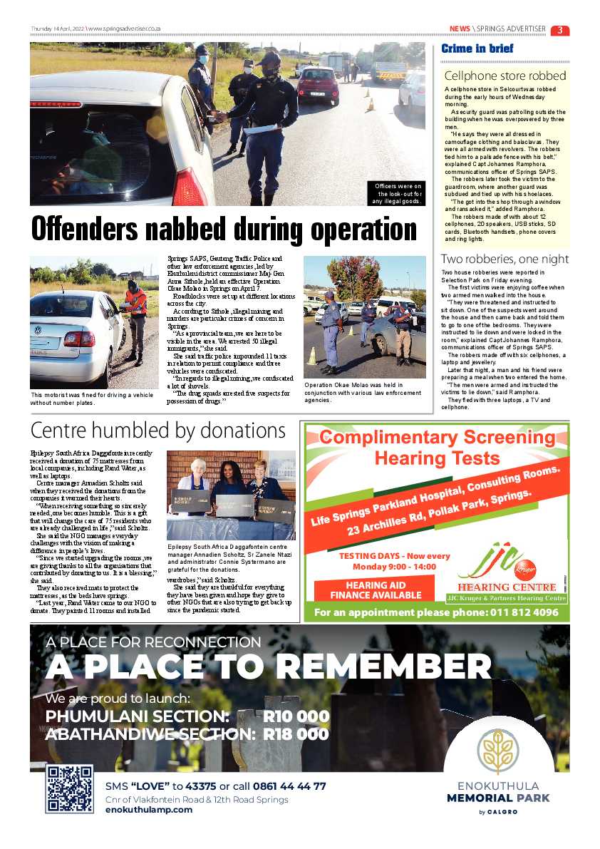 Springs Advertiser 14 April 2022 page 3