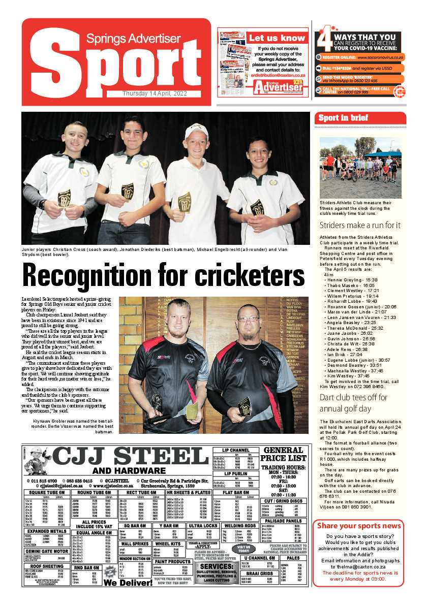 Springs Advertiser 14 April 2022 page 8