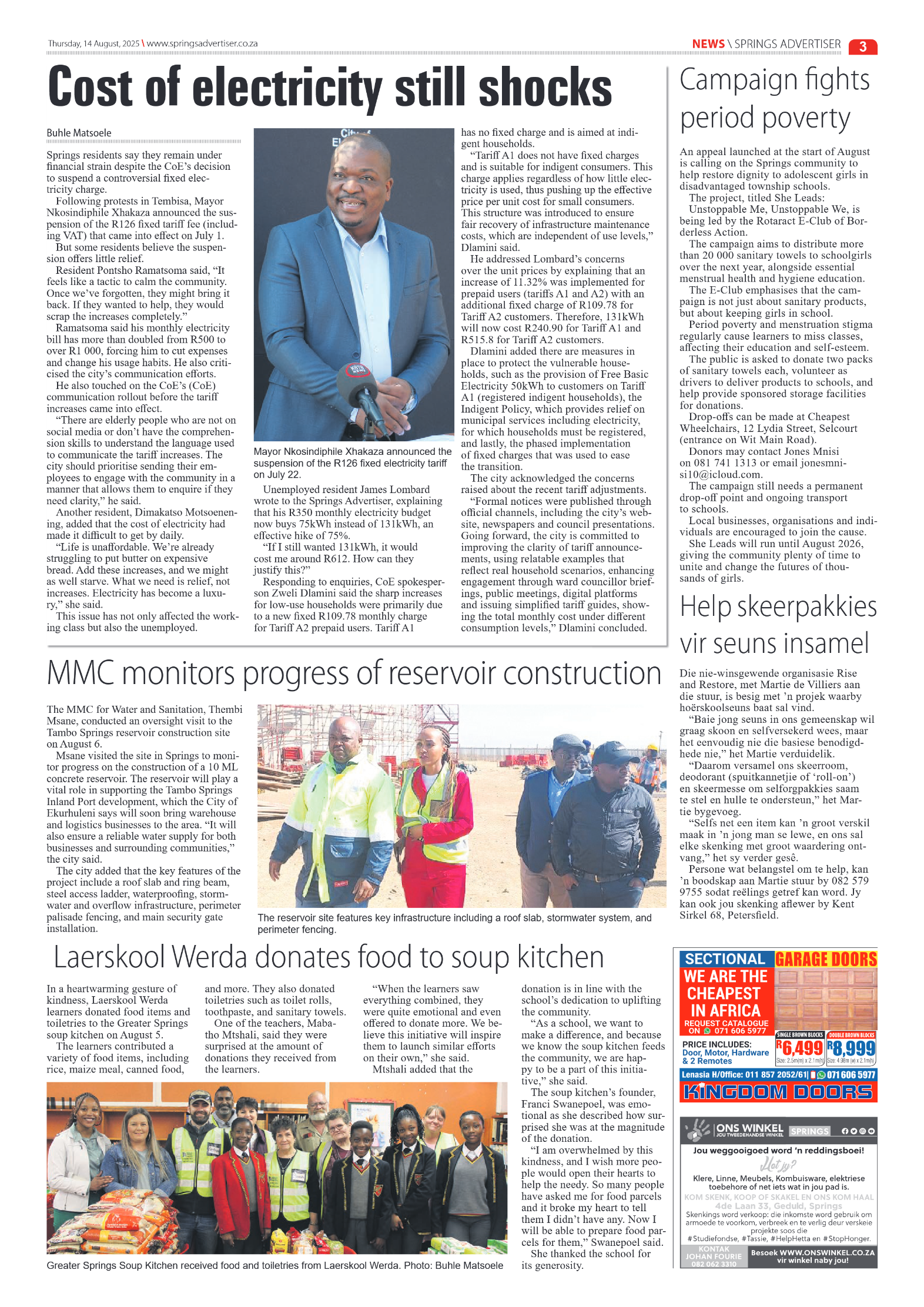 Springs Advertiser 14 August 2025 page 5