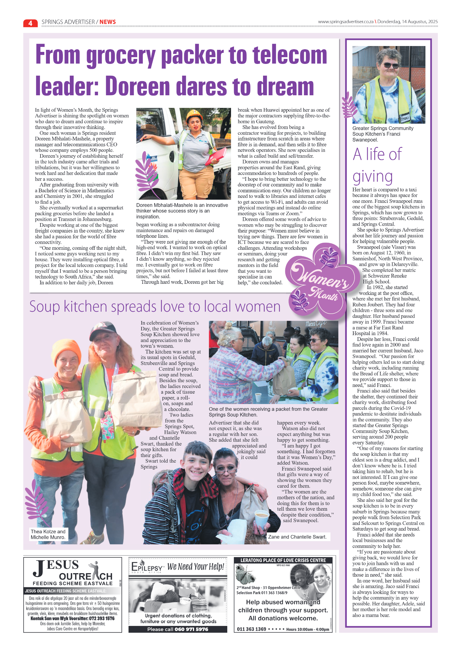 Springs Advertiser 14 August 2025 page 6