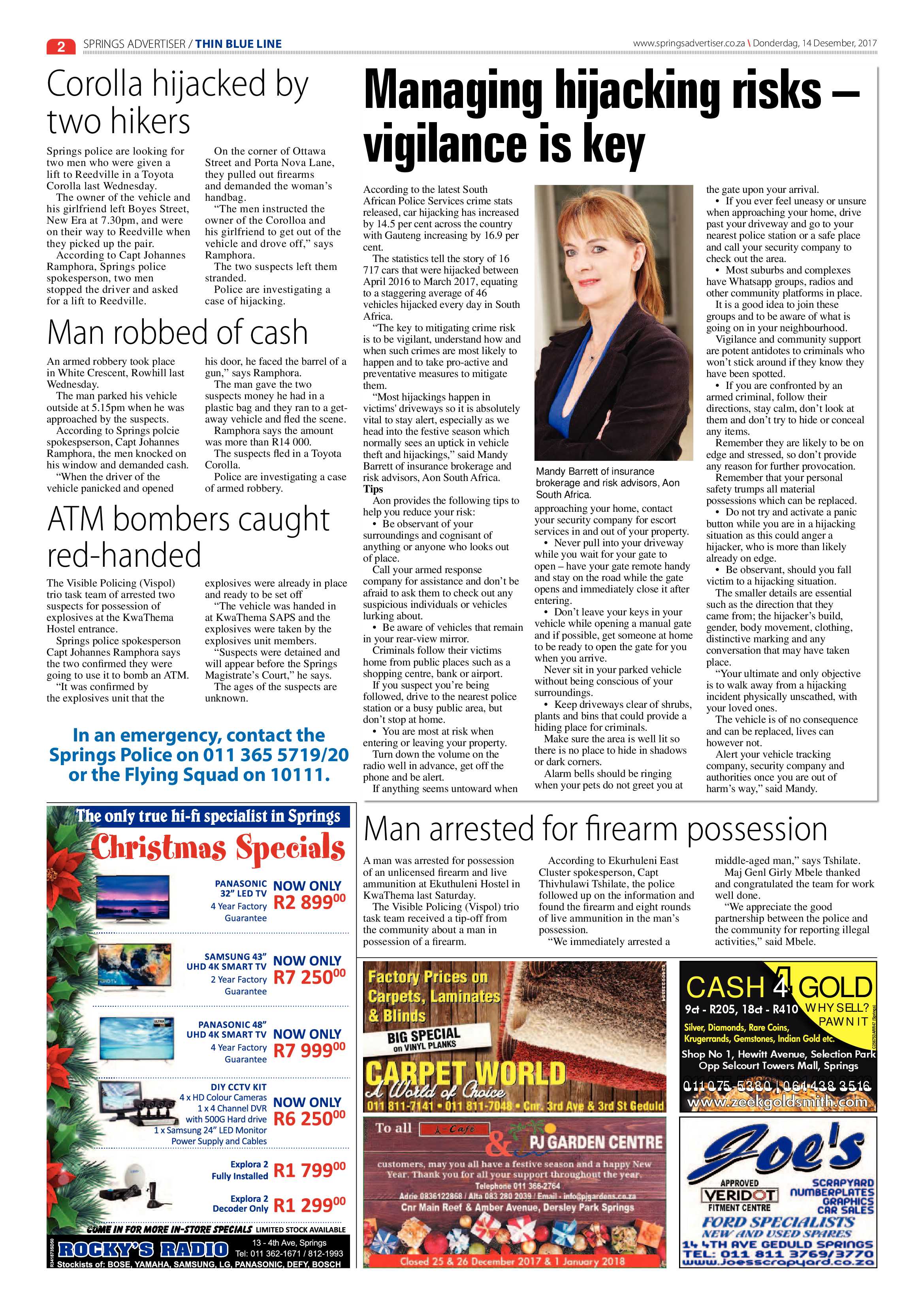 Springs Advertiser 14 December 2017 page 2