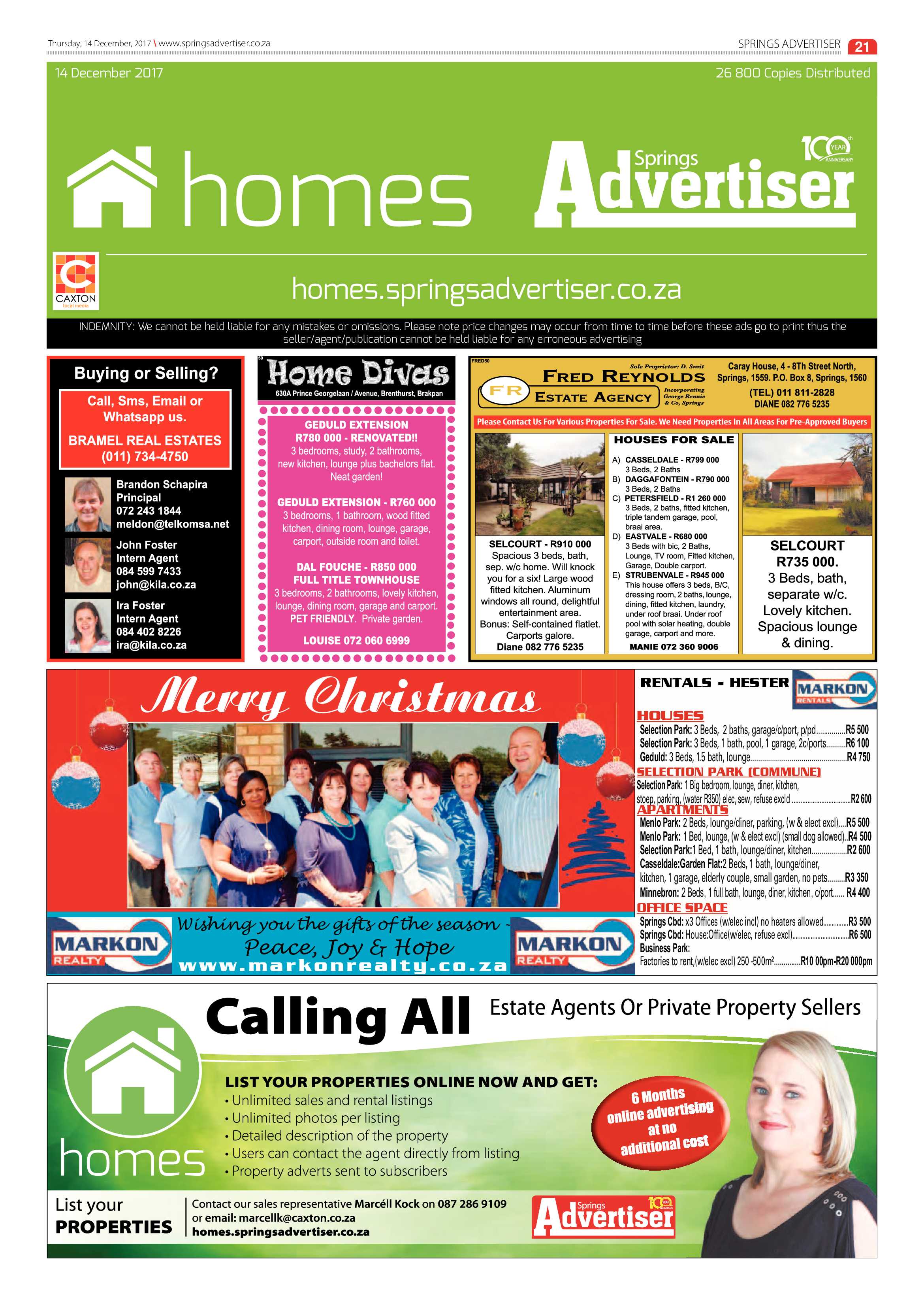 Springs Advertiser 14 December 2017 page 21